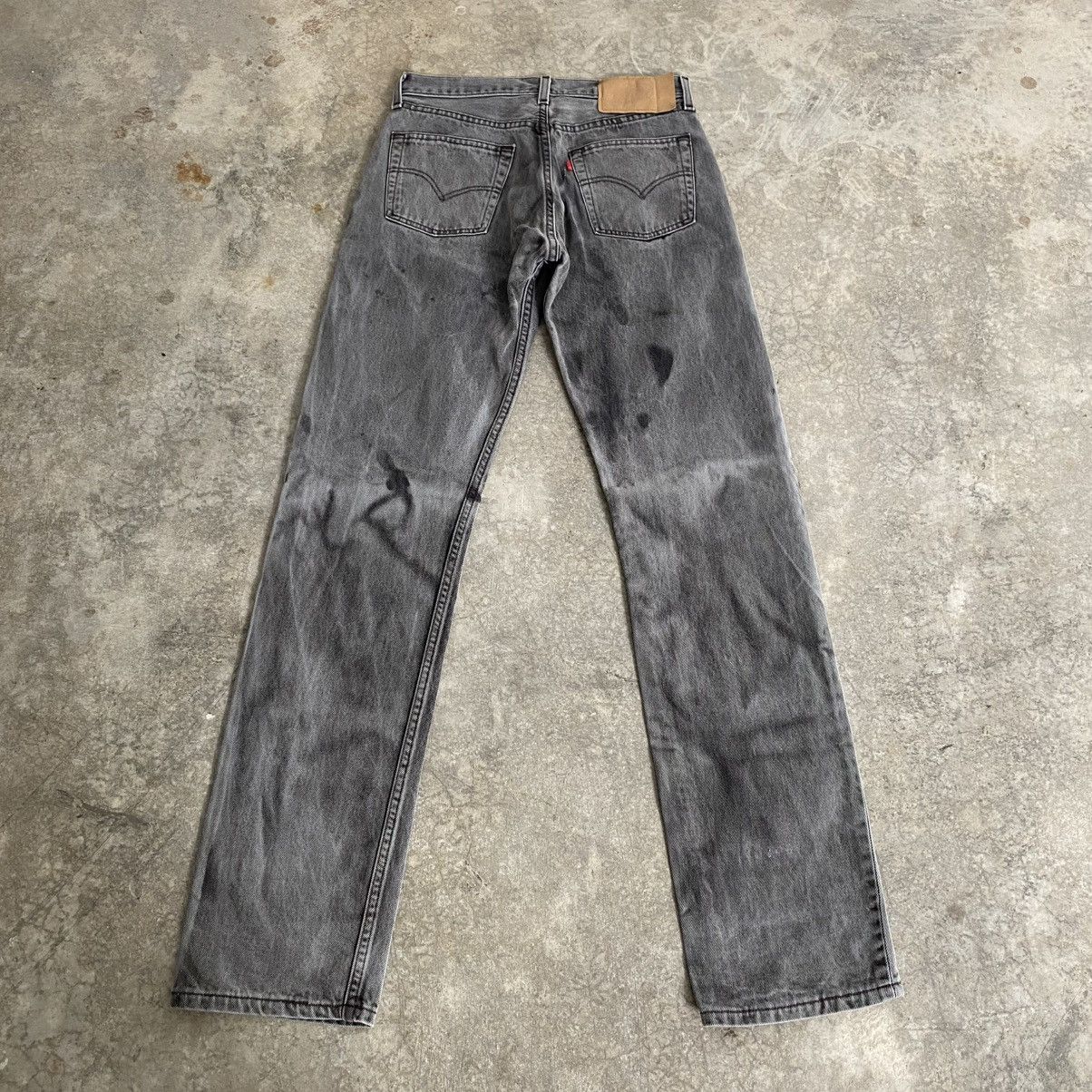 Levi's Vintage 1998 Levis 501 Faded Black Denim Jeans Size US 30 / EU 46 - 8 Thumbnail