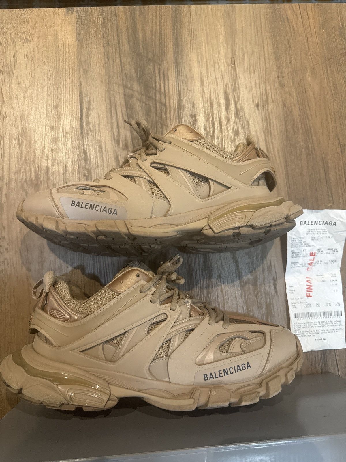 Balenciaga Balenciaga Track Sneakers "Full Beige" Size US 10 / EU 43 - 2 Thumbnail