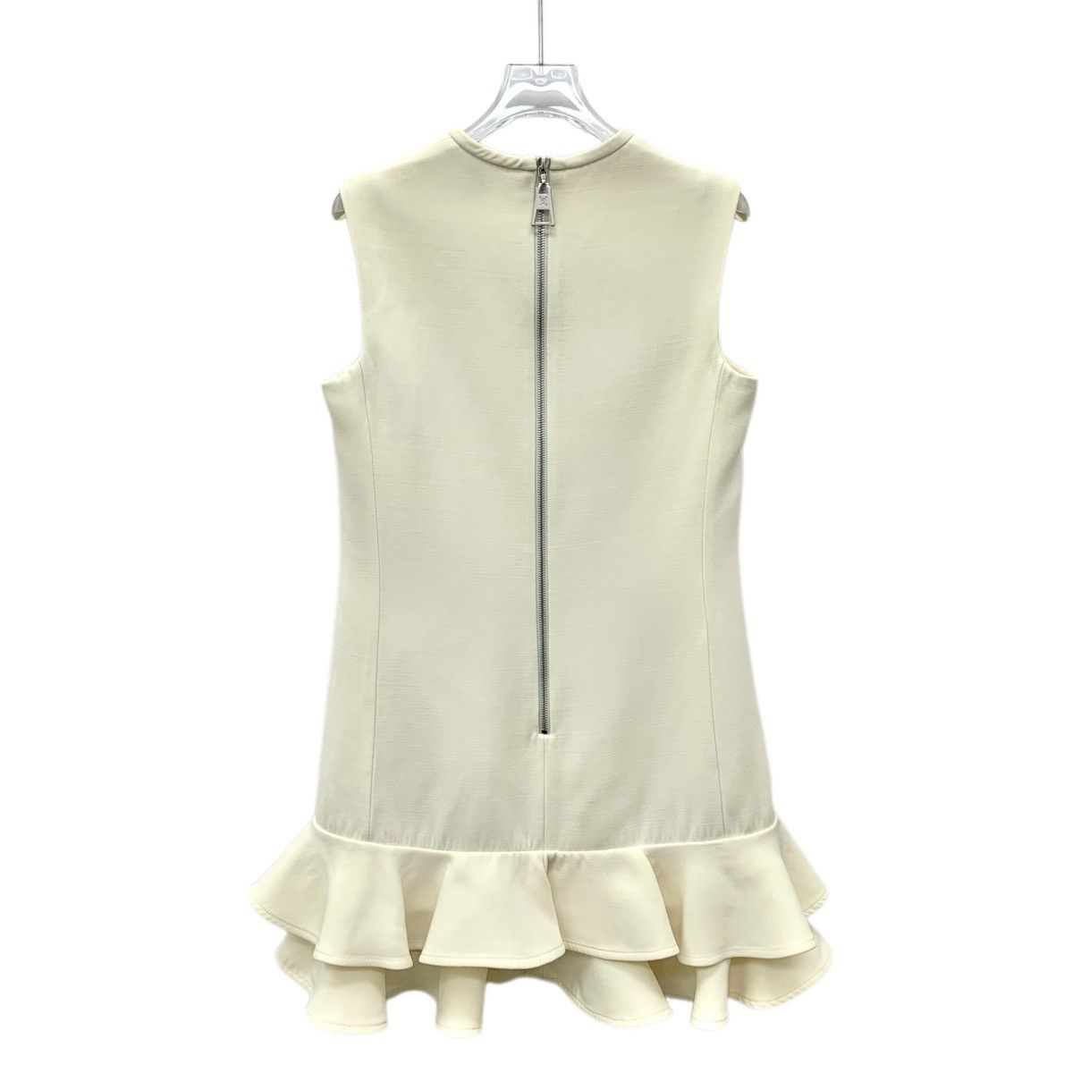 Louis Vuitton Louis Vuitton Beige Heart Embroidery Sleeveless Dress K26WX Size S / US 4 / IT 40 - 2 Thumbnail