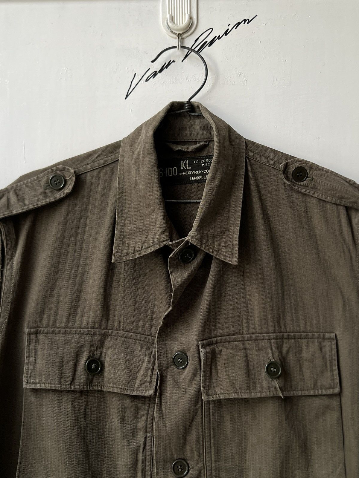Vintage KL N.V. NEIR YNCK-CONFECTIE LENDELEDE Vest Army Military Size US L / EU 52-54 / 3 - 11 Thumbnail