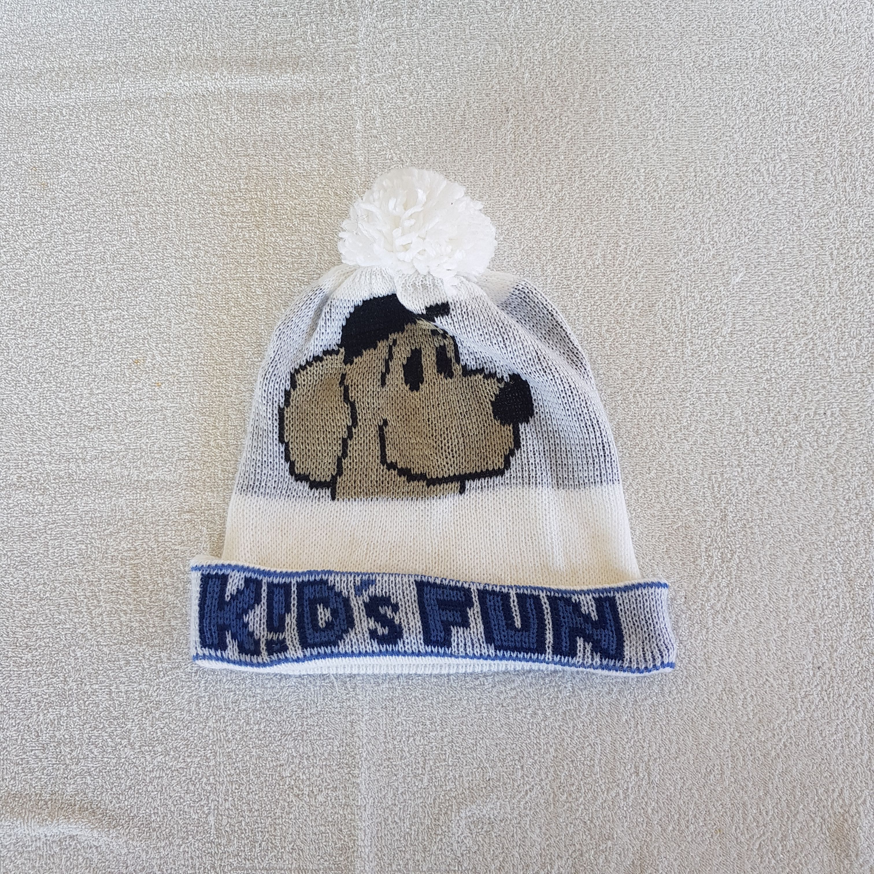 Japanese Brand Vintage 90s Kids Fun Beanie Snow Caps Hats. Size ONE SIZE - 5 Thumbnail