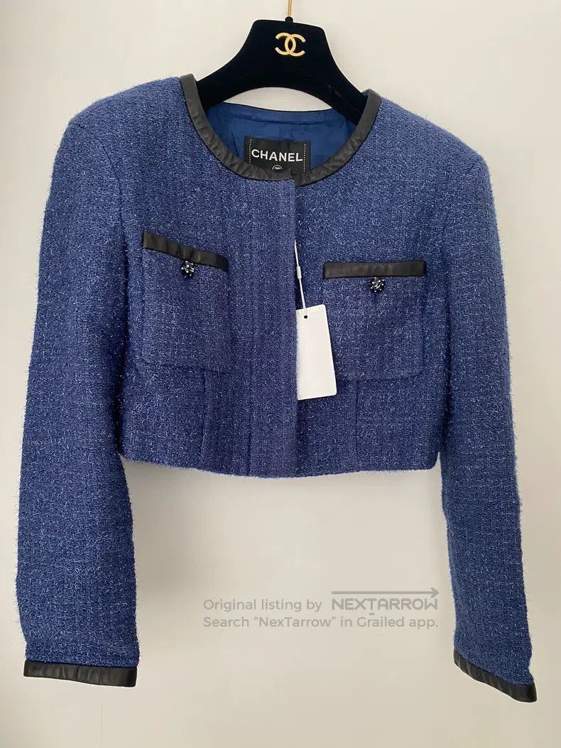 Chanel Cruise ship series blue short jacket