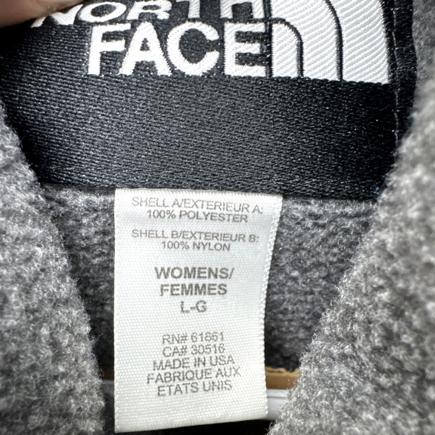 The North Face VINTAGE The North Face Womens Denali Vest Full Zip Fleece Black Gray Large USA Size L / US 10 / IT 46 - 2 Thumbnail