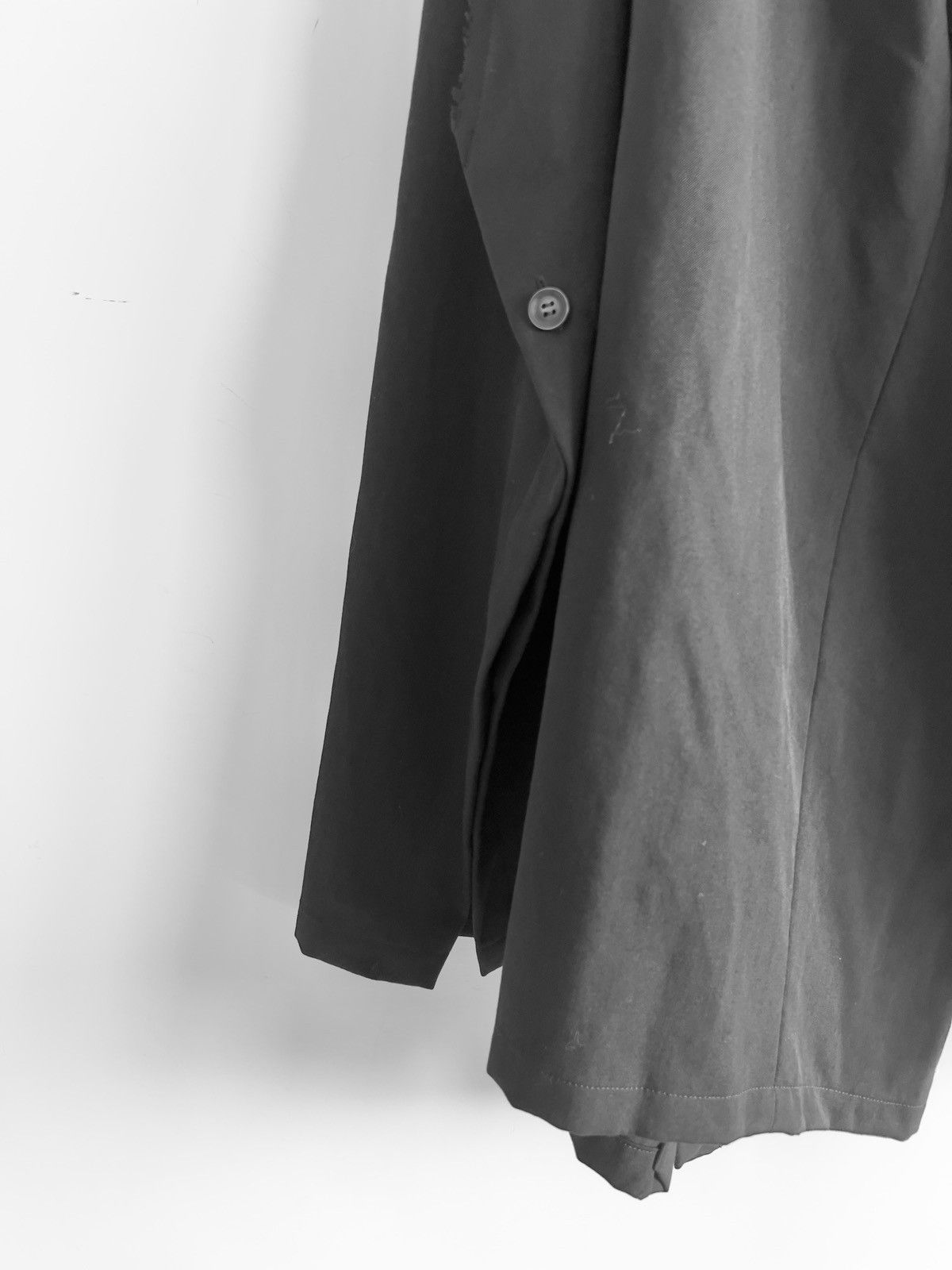 Yohji Yamamoto B Yohji Yamamoto - 19aw W/Gabardine Side Button Wide Pants Size US 28 / EU 44 - 5 Thumbnail