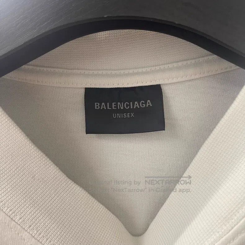 Balenciaga Balenciaga Solid Color Crystal Logo Short Sleeve Size US XS / EU 42 / 0 - 6 Thumbnail