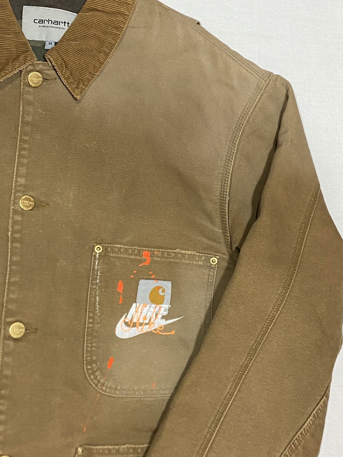 Carhartt Wip Rare Chore Coat 100 Carhartt Wip x Nike jacket size M brown Size US M / EU 48-50 / 2 - 6 Thumbnail