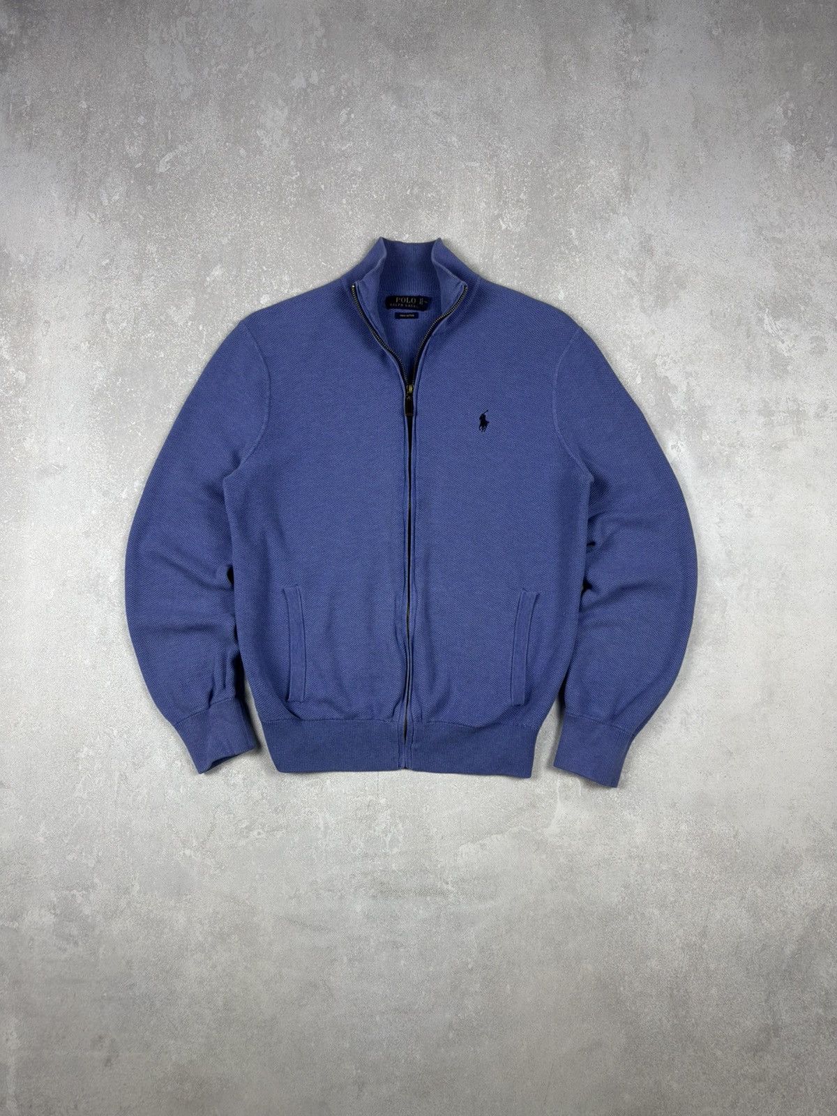 Polo Ralph Lauren Polo Ralph Lauren Mesh Knit Cotton Full-Zip Cotton Sweatshir Size US M / EU 48-50 / 2 - 1 Thumbnail