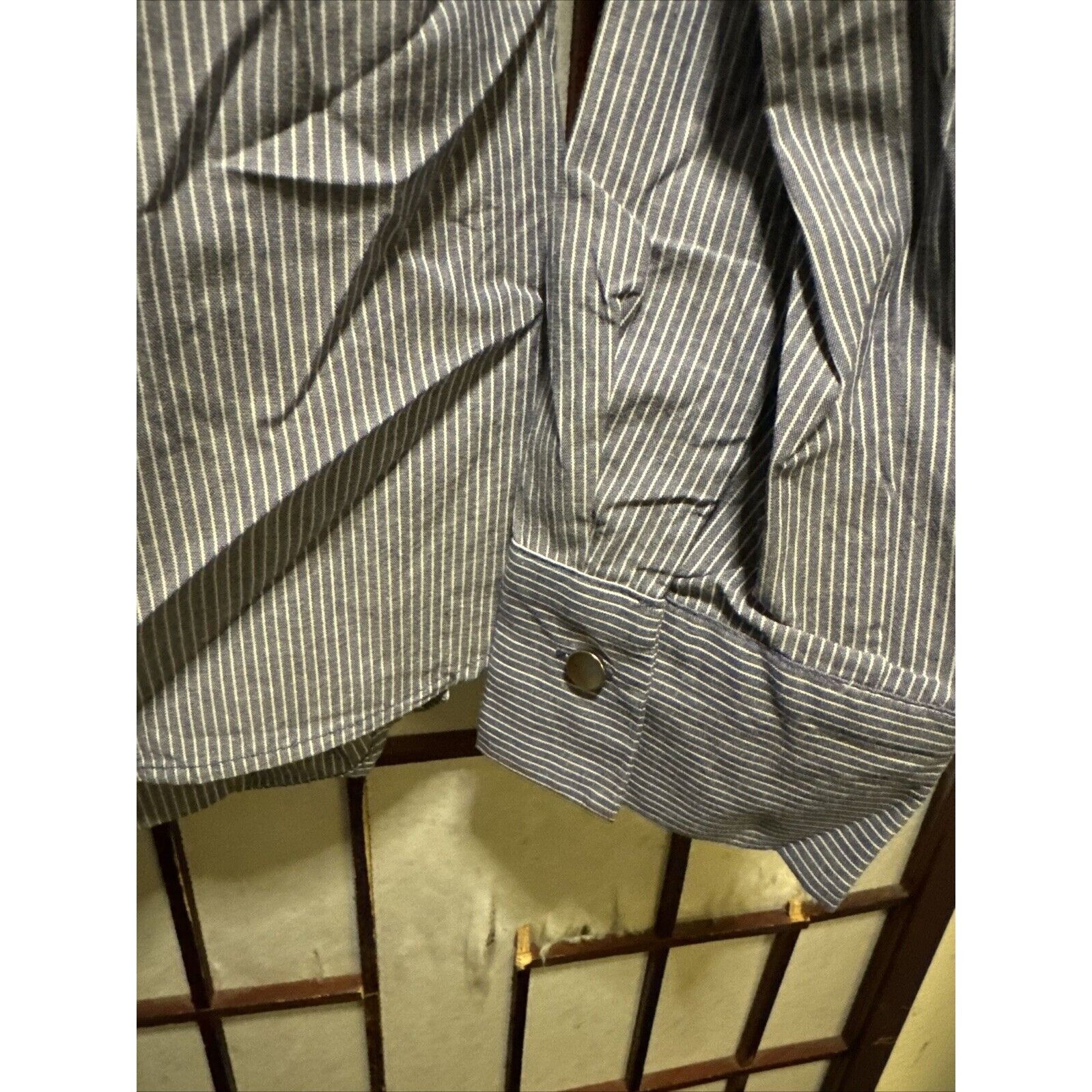 Other Roem Blue Pinstripes Ruffle Blouse Shirt NO SIZE Lightweight Size XS / US 0-2 / IT 36-38 - 4 Thumbnail