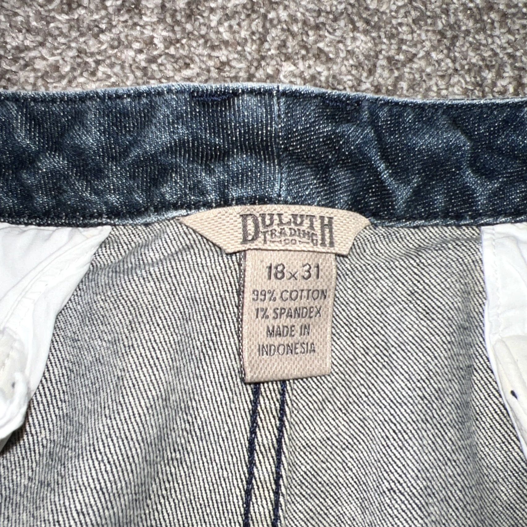 CO VINTAGE Duluth Trading Co Jeans Womens 18 Blue Straight Casual Pants 36x31 Size 40" / US 18 - 3 Thumbnail