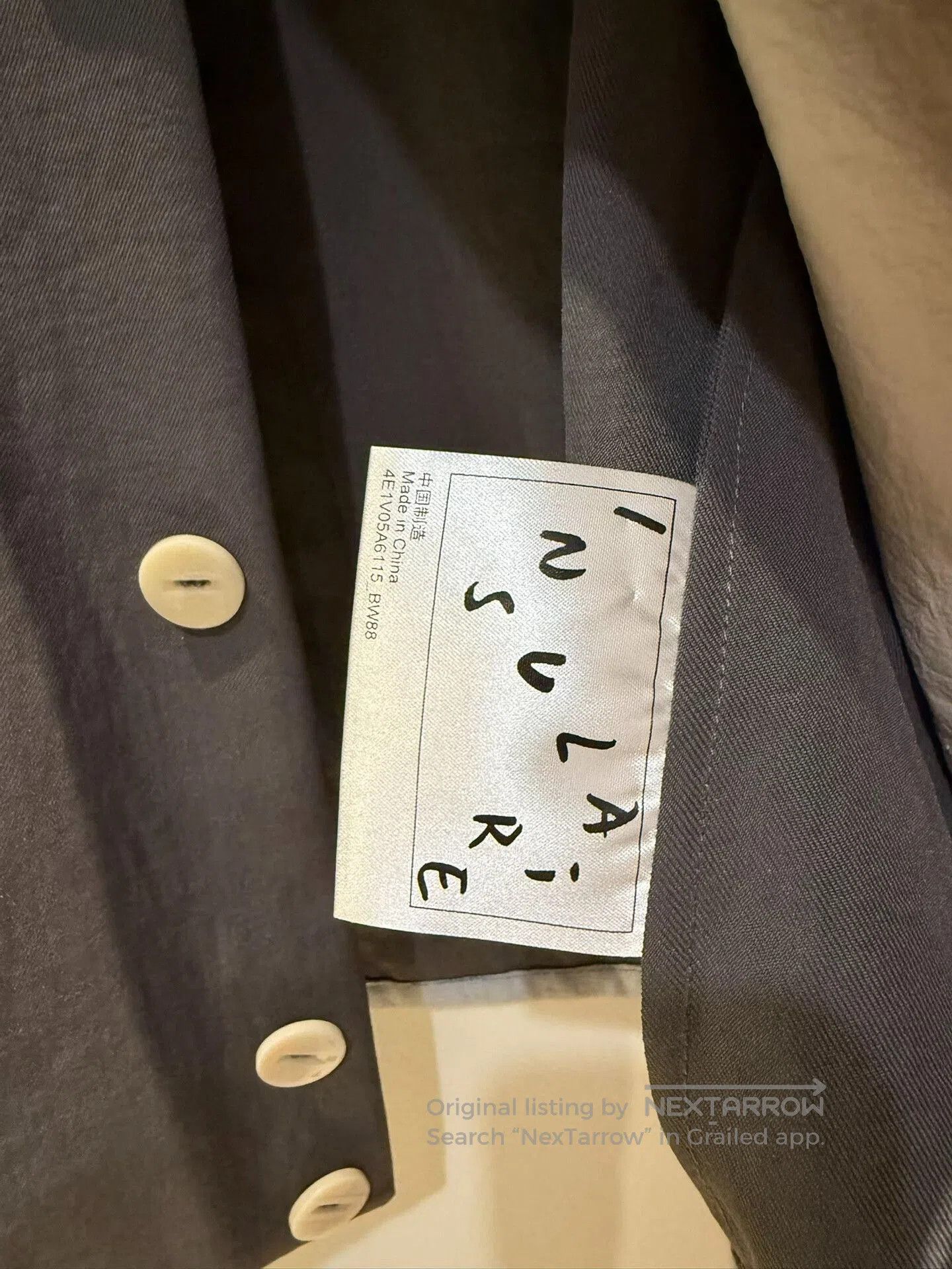 Japanese Brand INSULAiRE Men's Spring Summer Lightweight Jacket. Size US L / EU 52-54 / 3 - 6 Thumbnail