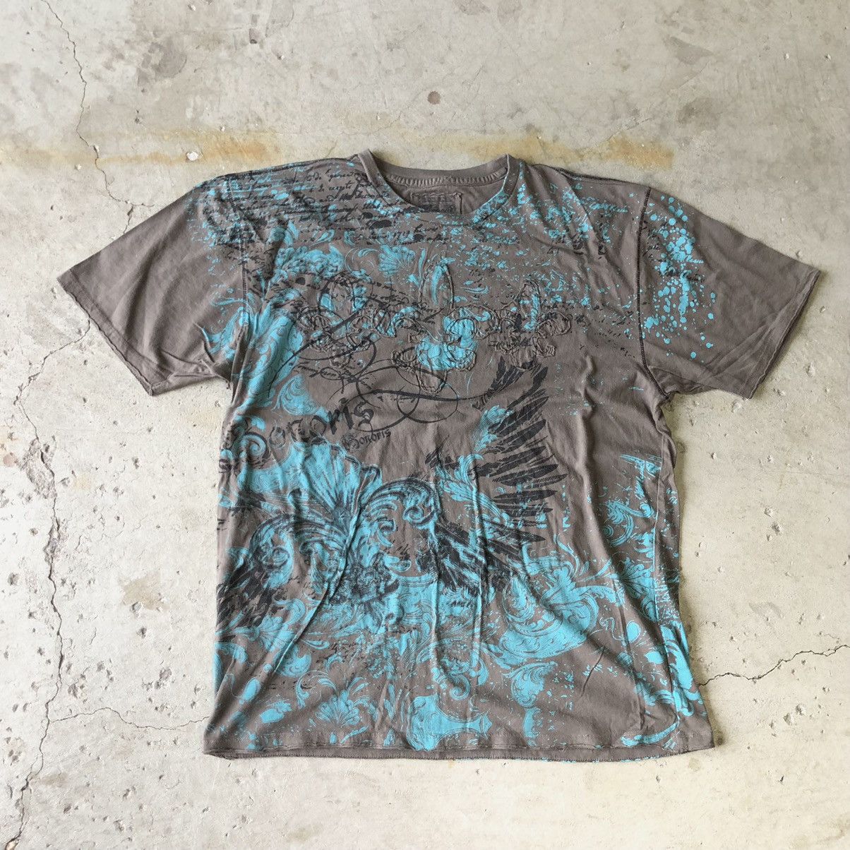 Affliction × Vintage Crazy Y2K Retro Fit Xtreme Couture MMA Style T Shirt Size US XL / EU 56 / 4 - 1 Thumbnail
