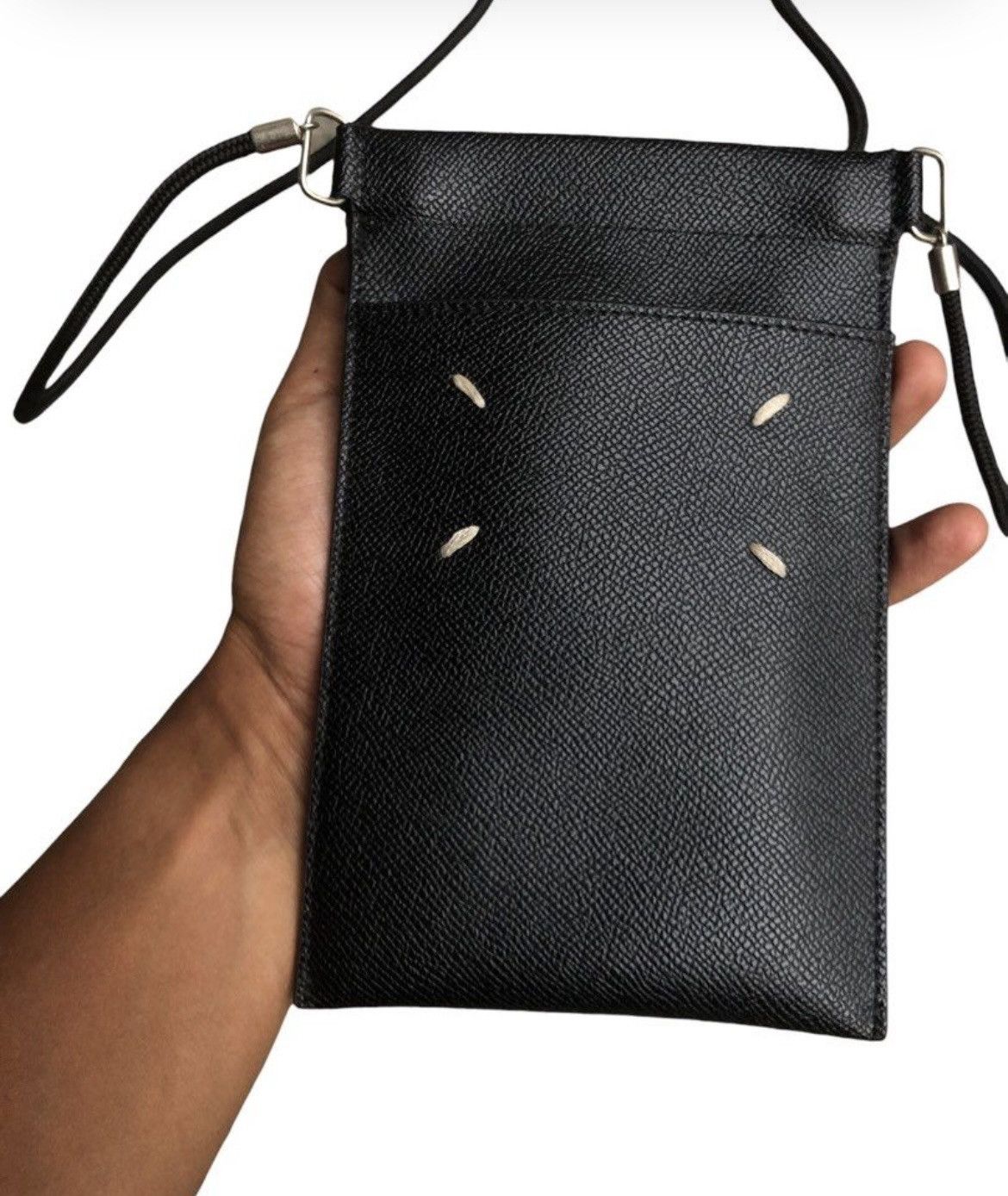 Maison Margiela Maison Margiela Shoulder Bag Leather Black Plain Size ONE SIZE - 6 Thumbnail
