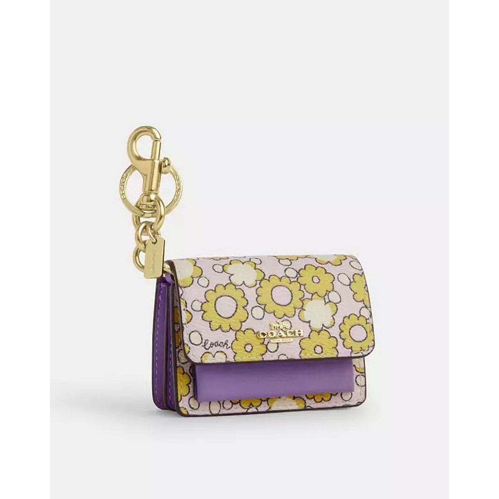 Coach NWT Coach Mini Klare Bag Charm CBL32 Im/Lilac Multi Size ONE SIZE - 4 Thumbnail