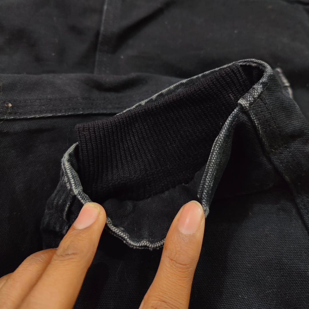 Carhartt × Vintage 90's Carhartt J01 BLK Arctic Denim Jacket Size US L / EU 52-54 / 3 - 10 Thumbnail
