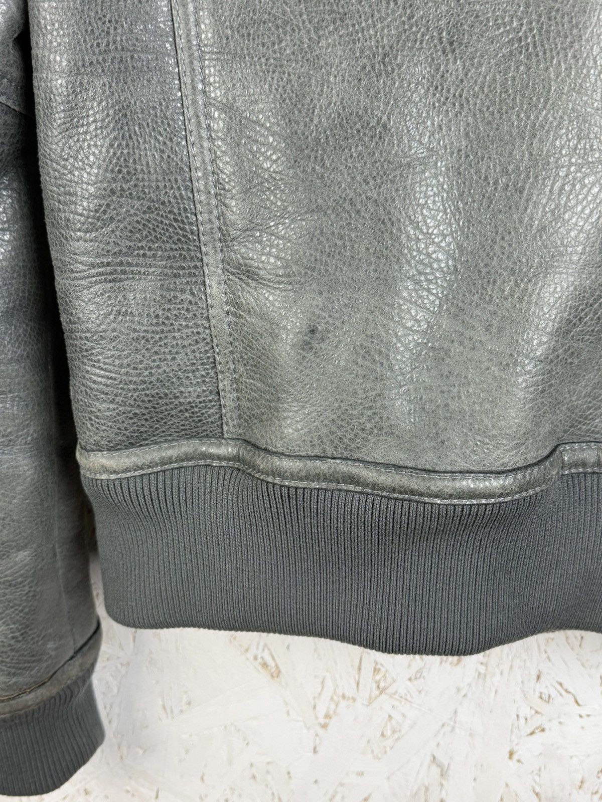 Dolce & Gabbana Dolce & Gabbana Lambskin Leather Shearling Jacket Grey 40 Size S / US 4 / IT 40 - 7 Thumbnail