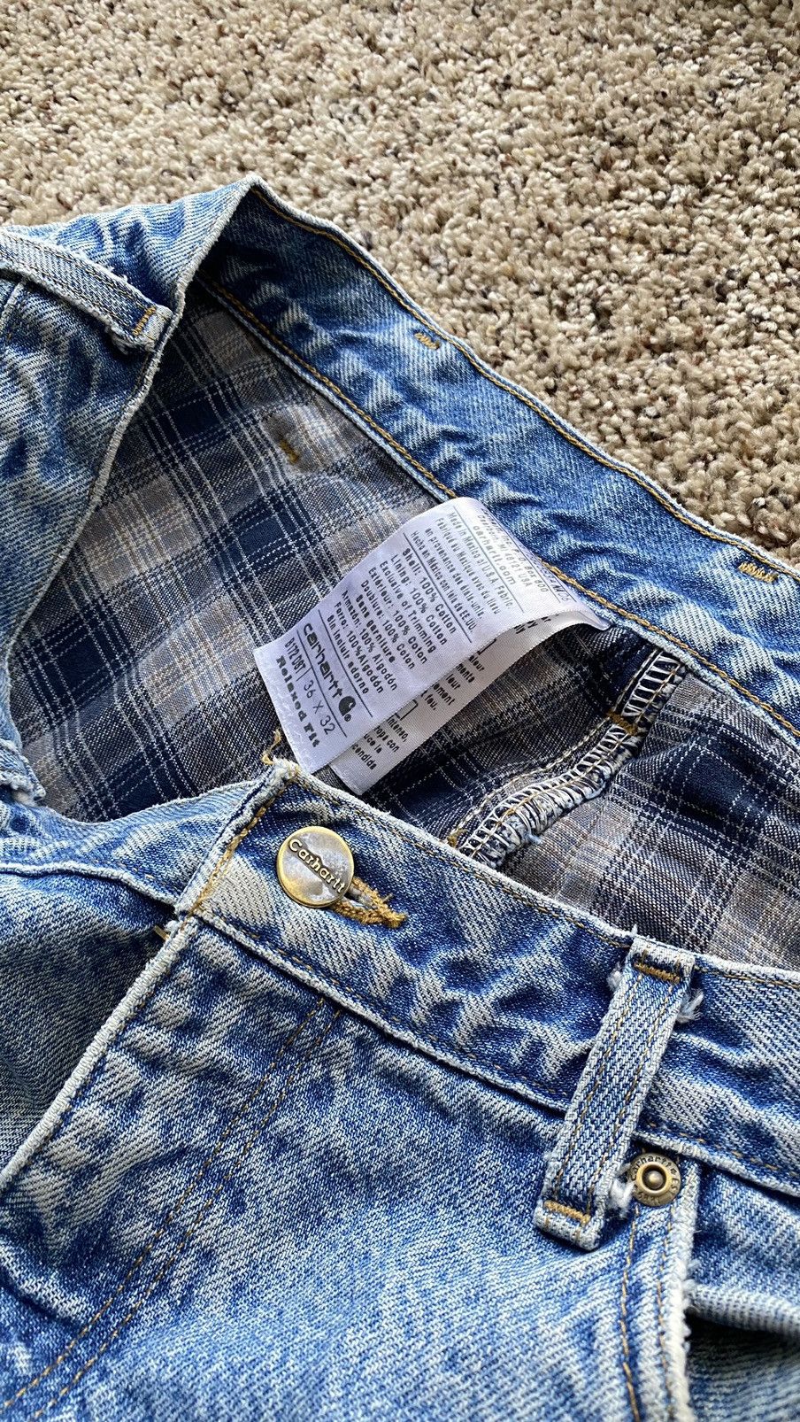Carhartt × Carhartt Wip × Vintage Vintage Carhartt insulated jeans denim workwear USA Y2K Size US 36 / EU 52 - 5 Thumbnail