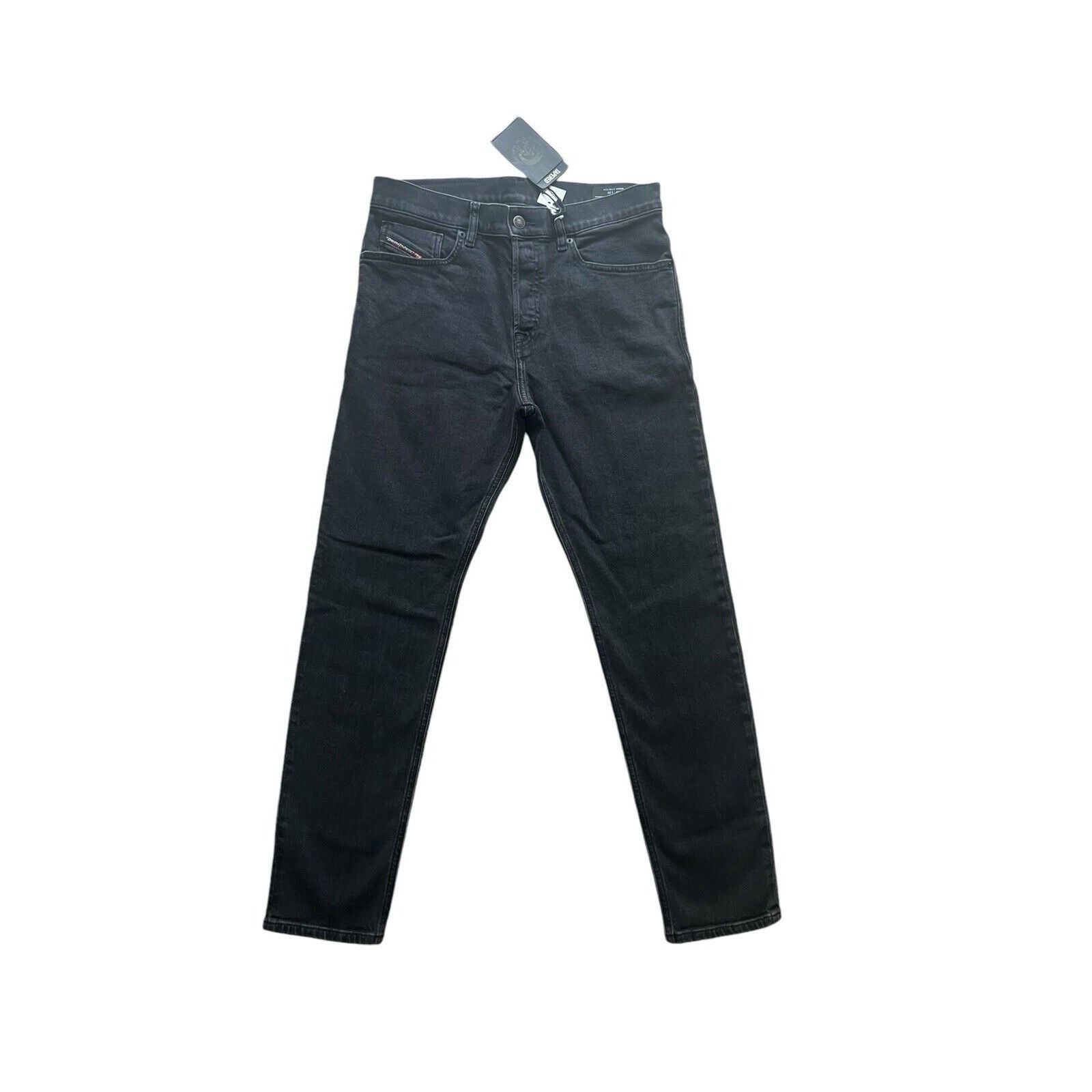 Diesel Diesel Mens D-Fining Tapered Jeans 09A14 Black Size 29/32 Size US 29 - 1 Thumbnail