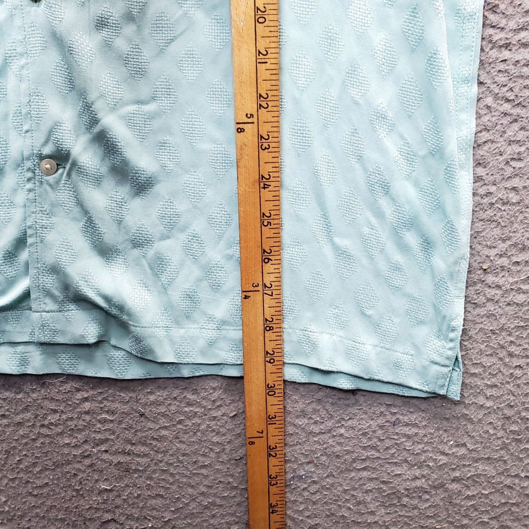 Vintage J. Ferrar Mens Camp Shirt Green Slim Stretch Short Sleeve Button-Up Shirt Size US L / EU 52-54 / 3 - 3 Thumbnail