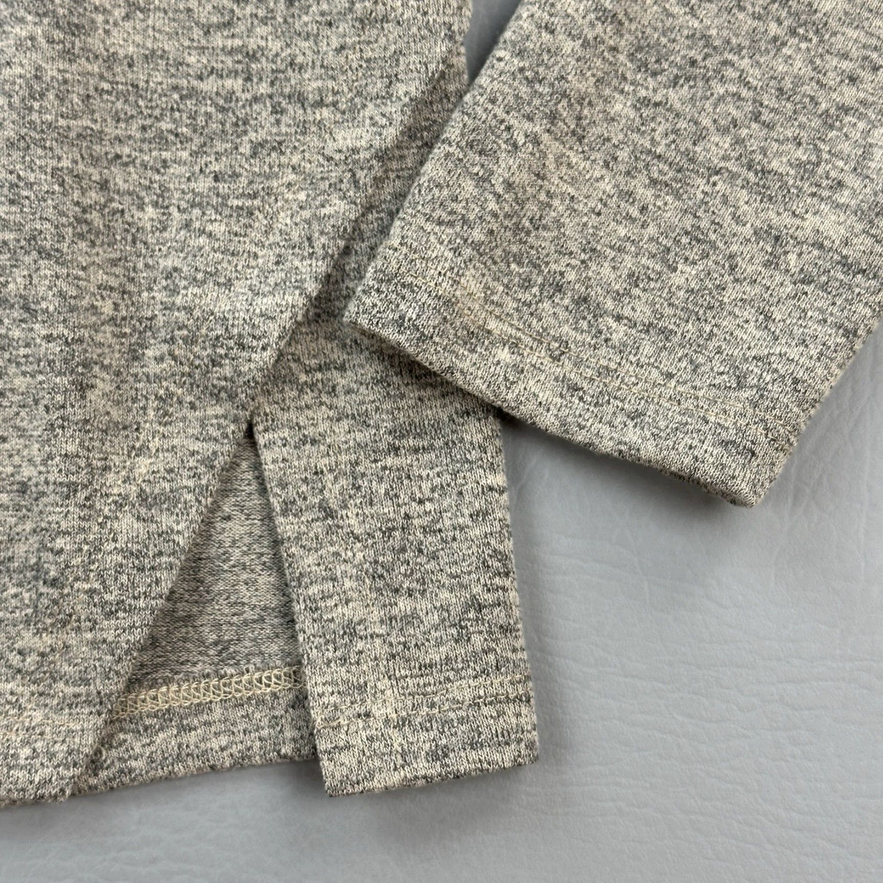 Vintage Clara Sun Woo Top Women’s Small Heathered Oatmeal Turtleneck Cowl Stretch USA Shirt Ladies Small Heathered Oatmeal Turtleneck Cowl Stretch USA Size S / US 4 / IT 40 - 4 Thumbnail