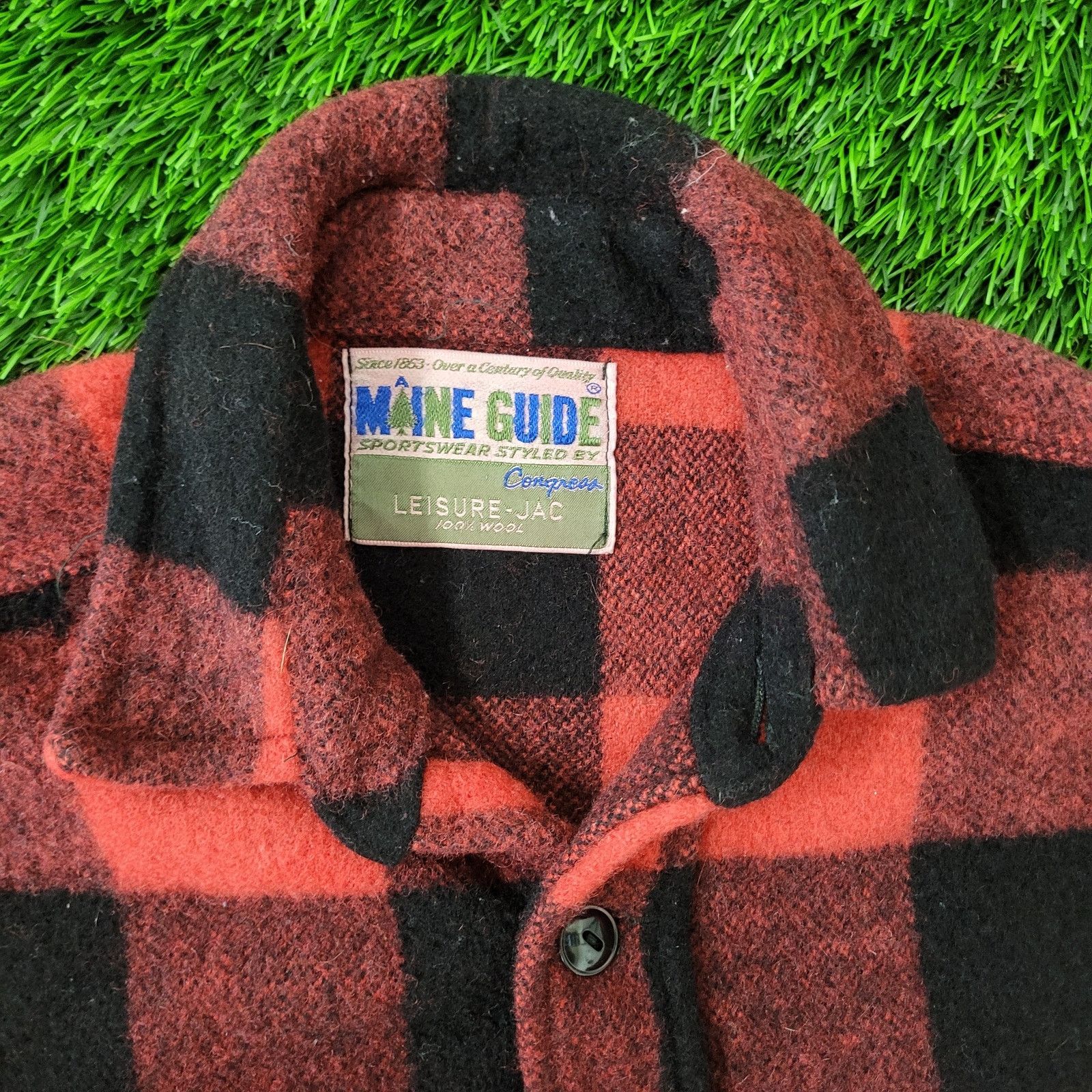 Maine Guide VTG 70s Wool Hunting Jacket Women M/L 24x26 Oversized USA Size L / US 10 / IT 46 - 2 Thumbnail