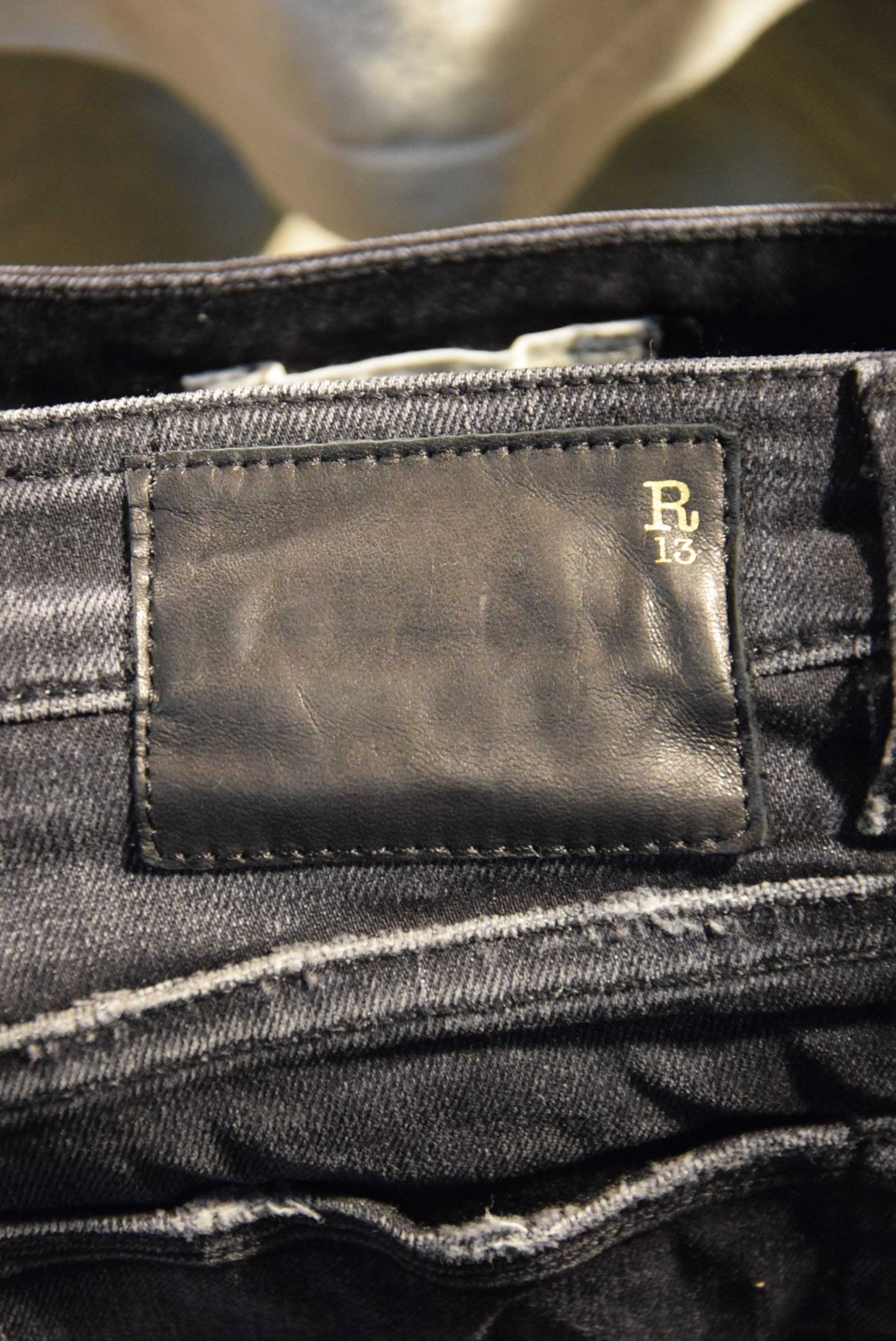 Designer × R13 R13 Boy Straight Jeans Size 27" / US 4 / IT 40 - 4 Thumbnail