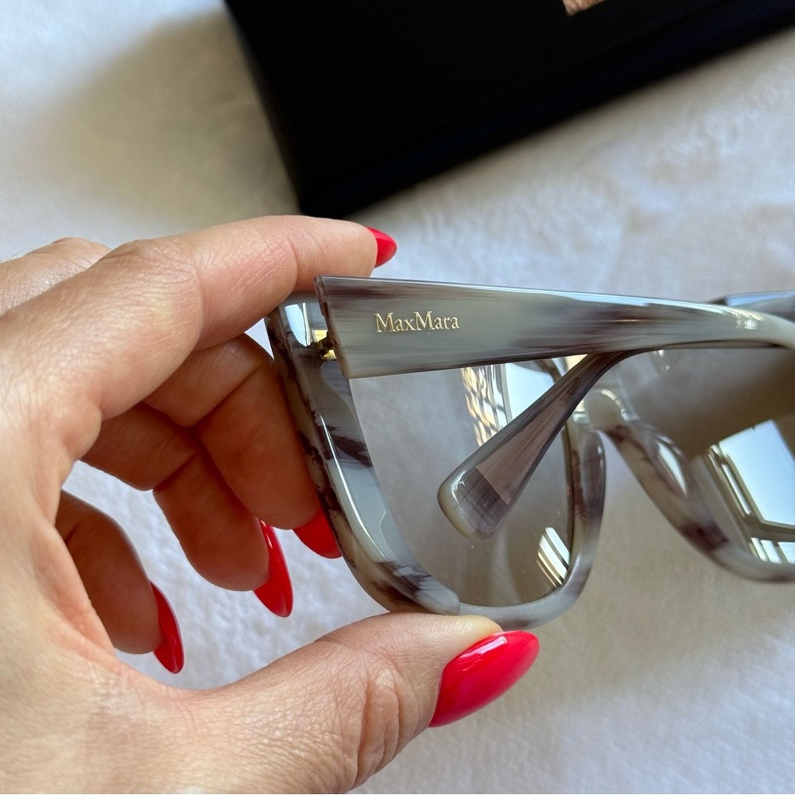 Max Mara NEW! MaxMara Brown Sunglasses Flat Top, MM0073 20E Authentic Size ONE SIZE - 9 Thumbnail
