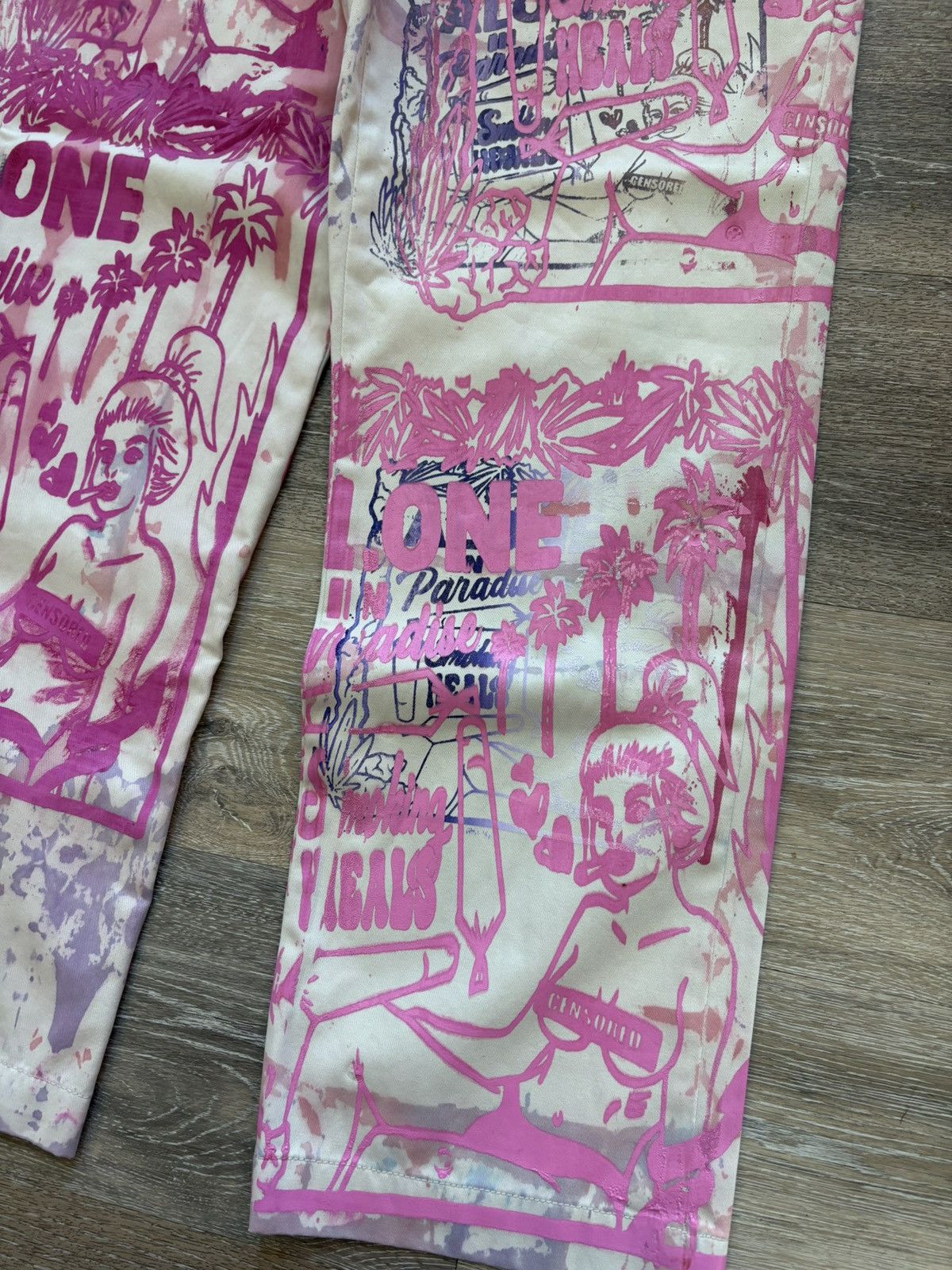 Other Custom Smoking Heals Print Pants Size US 32 / EU 48 - 3 Thumbnail