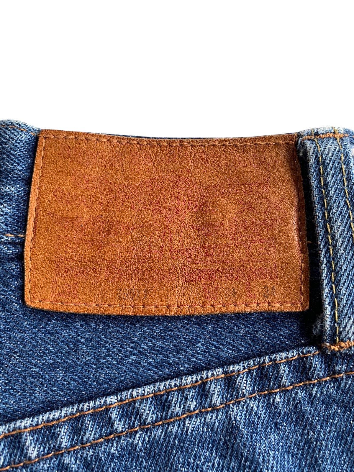 Japanese Brand × Jean DENIM EXCHANGE SELVEDGE BAGGY BUTTON FLY JAPANESE DENIM Size US 32 / EU 48 - 11 Thumbnail