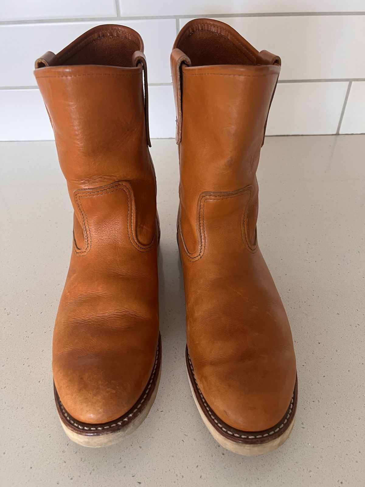 Red Wing Red Wing Pull-On Boots – Red Leather – Vibram Sole – 10D Size US 10 / EU 43 - 1 Thumbnail
