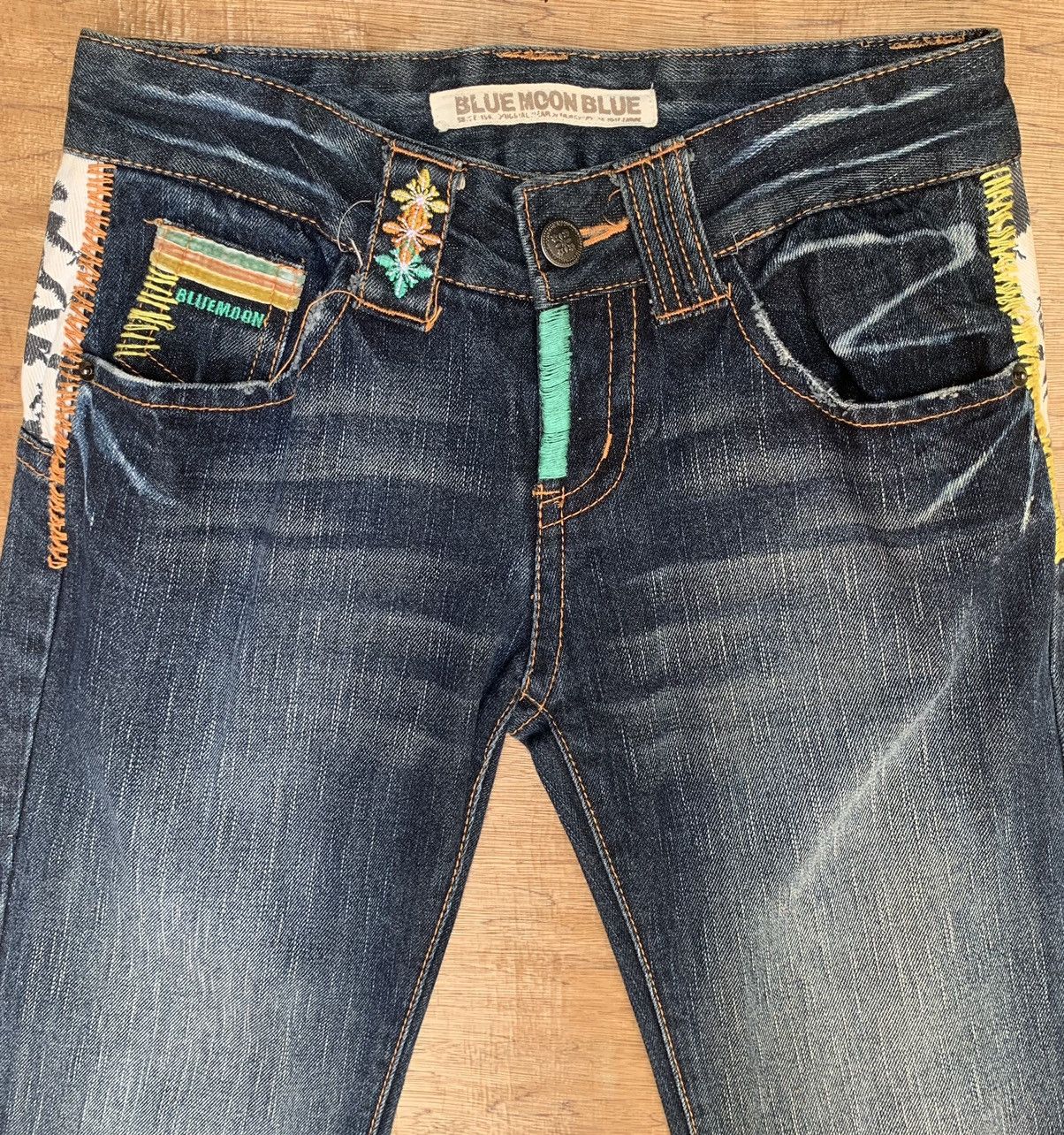 Hysteric Glamour × Japanese Brand × Vintage Blue Moon Blue Welina Flare Inspired by Hysteric Glamour Size US 29 - 10 Thumbnail