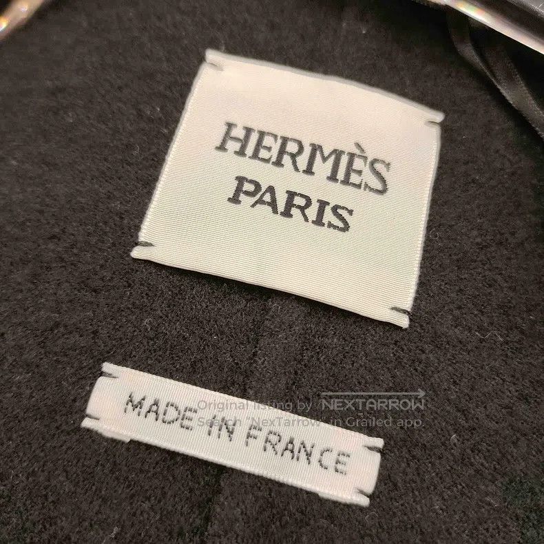 Hermes Hermes Black Straight Single-breasted Cashmere Coat Size XS / US 0-2 / IT 36-38 - 4 Thumbnail