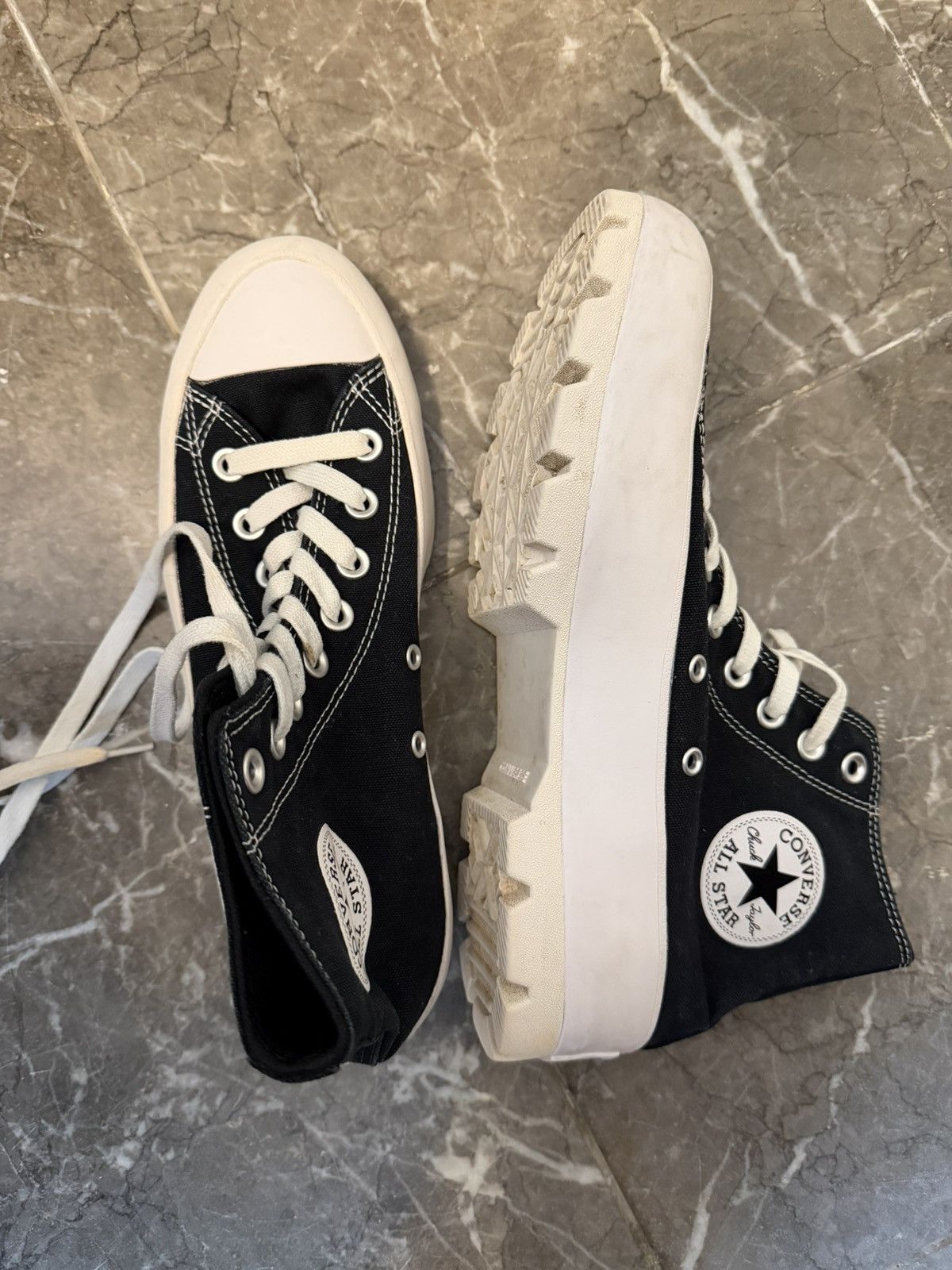 Converse Converse Chuck Taylor All Star Lift Lug Hi (Black) Size US 8.5 / IT 38.5 - 2 Thumbnail