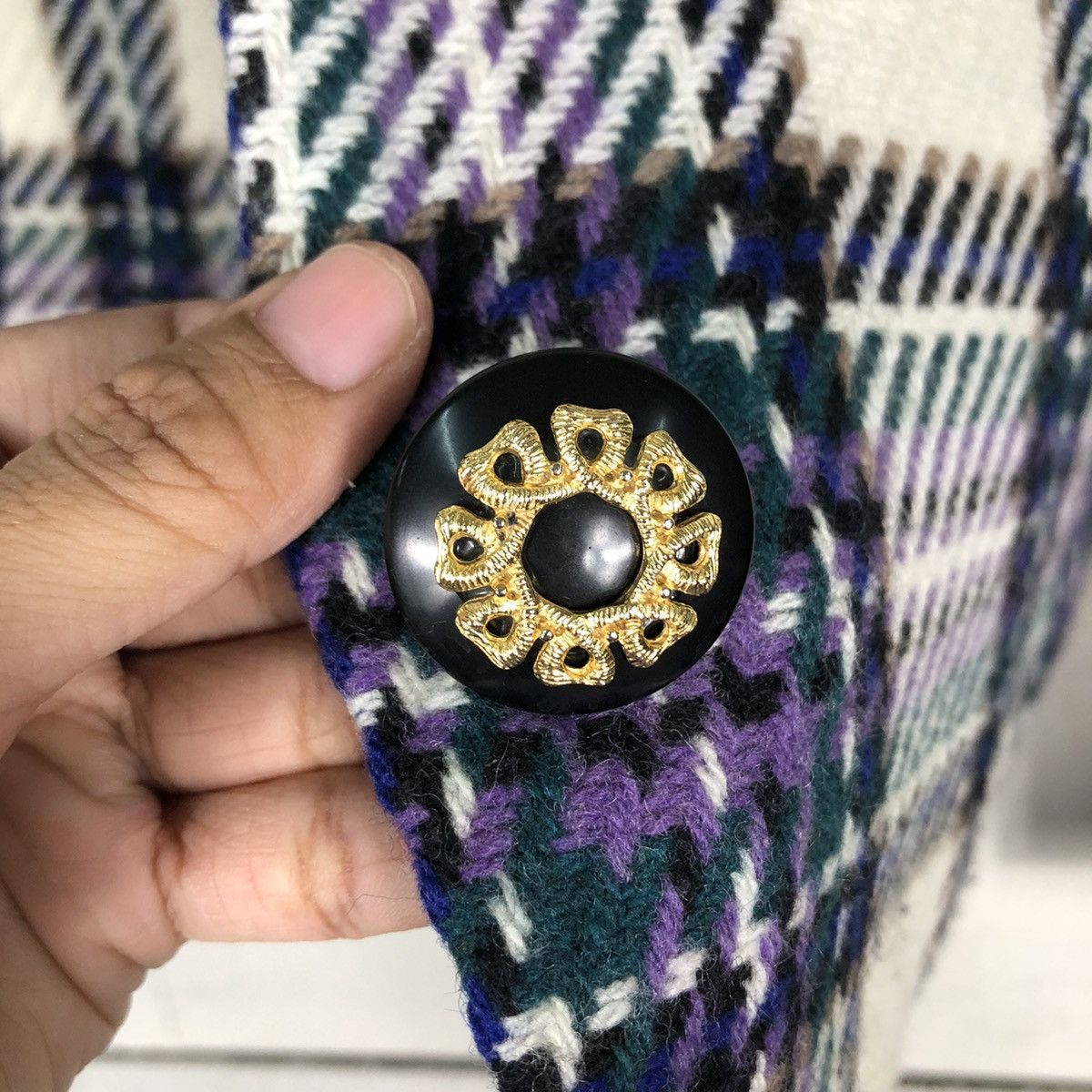 Japanese Brand Vintage Cropped Jacket Tri Angle Issey Miyake Tartan Design Size US M / EU 48-50 / 2 - 16 Thumbnail