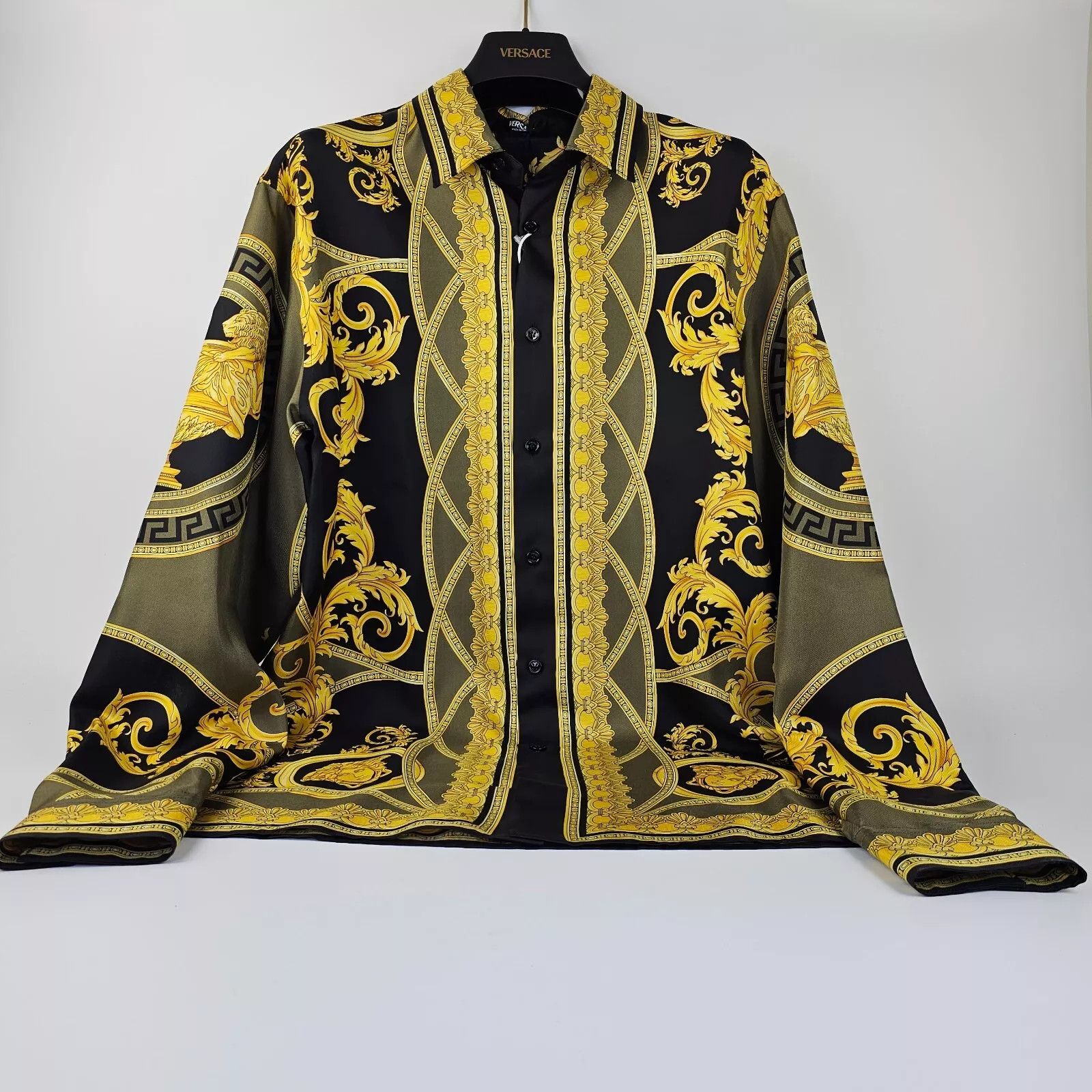 Versace La Coupe Des Dieux Silk Shirt New IT46