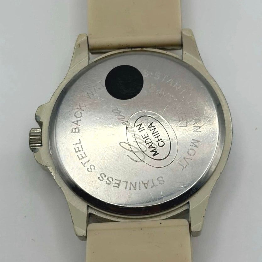 Geneva Cream & Silver Geneva Men’s Watch Size ONE SIZE - 5 Thumbnail