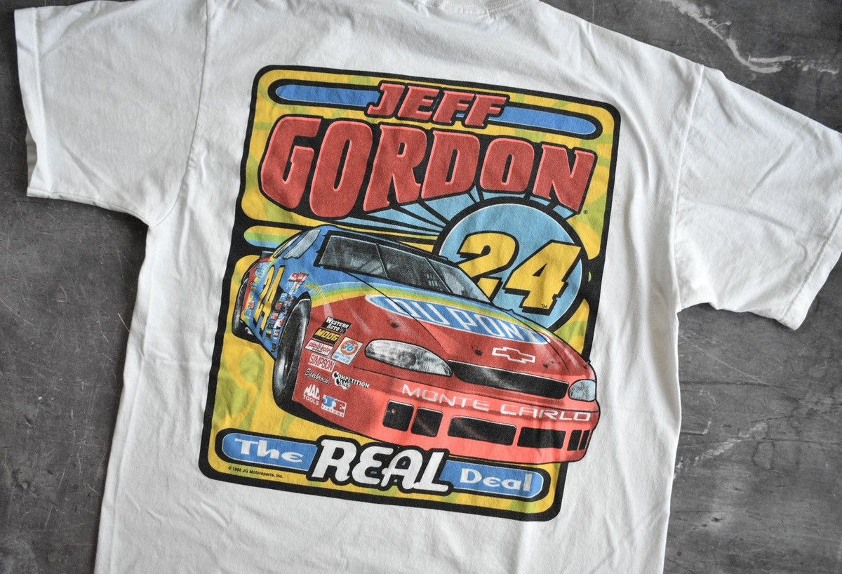 NASCAR × Vintage Vintage ‘98 Jeff Gordon Nascar ‘The Real Deal’ T-Shirt (L) Size US L / EU 52-54 / 3 - 3 Thumbnail