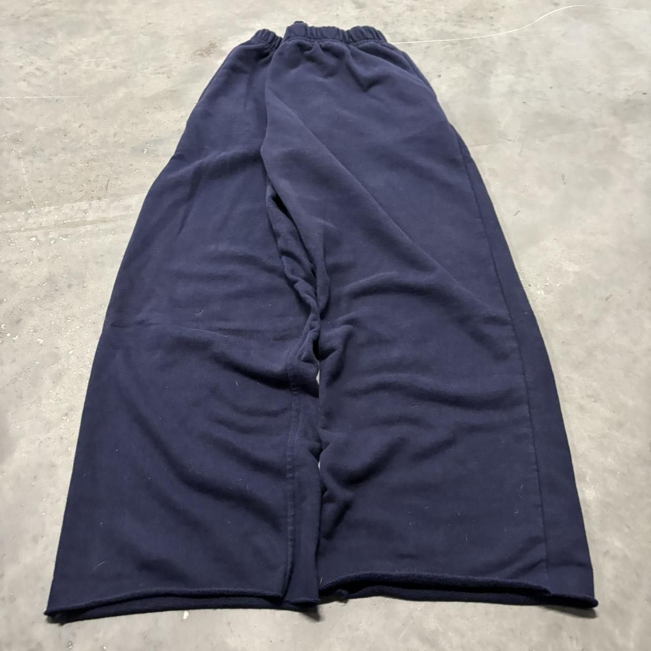 Japanese Brand × Vintage Crazy Vintage Y2K/2000s Baggy Navy Blue Skater Style Essential Sweatpants! Size US 32 / EU 48 - 3 Thumbnail