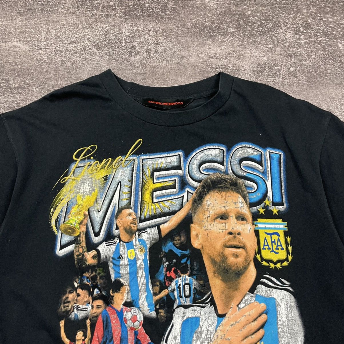 Marino Morwood Messi 10 Marino Morwood T Shirt Size US L / EU 52-54 / 3 - 2 Thumbnail