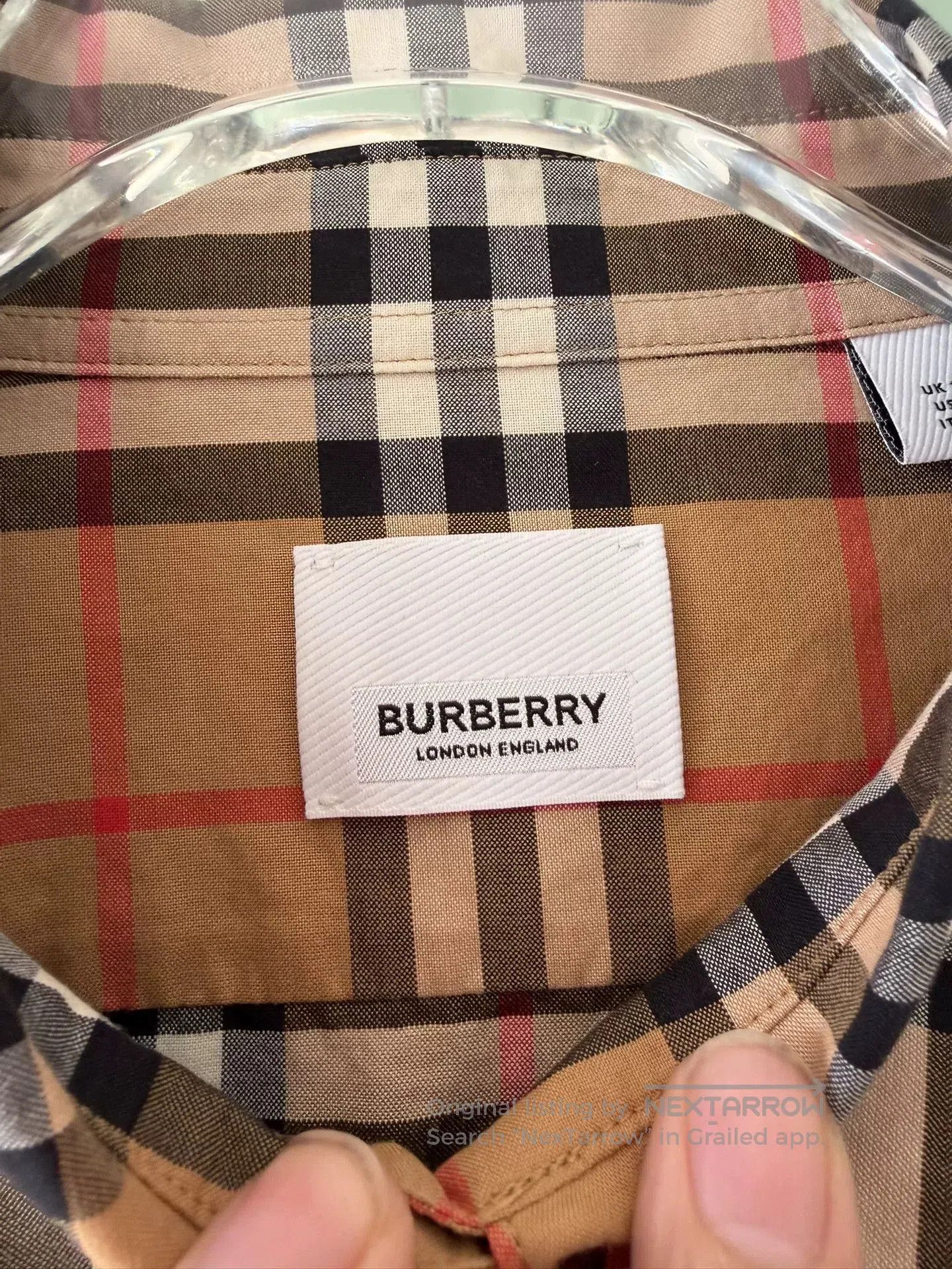 Burberry Burberry Classic Check Long-Sleeve Shirt. Size M / US 6-8 / IT 42-44 - 3 Thumbnail