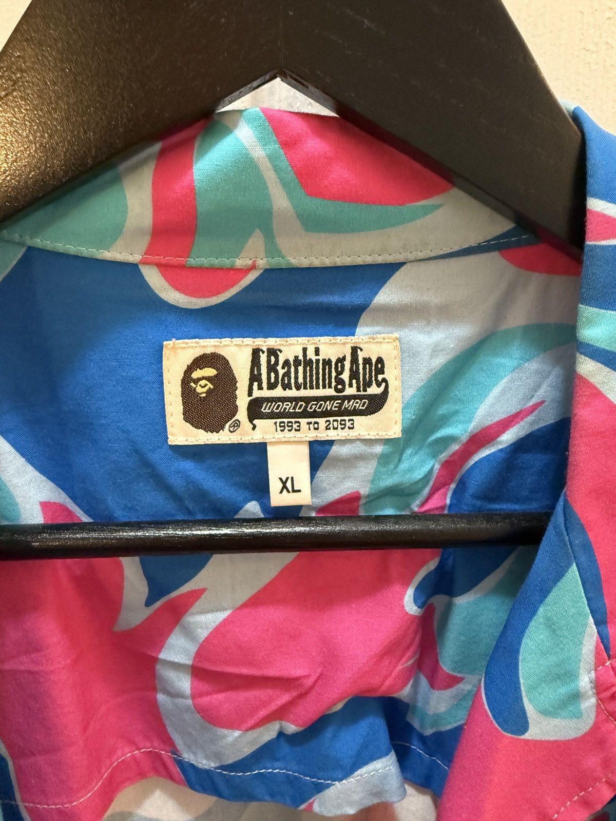 Bape Marble Camo Open Collar S/S Shirt Size US XL / EU 56 / 4 - 3 Thumbnail