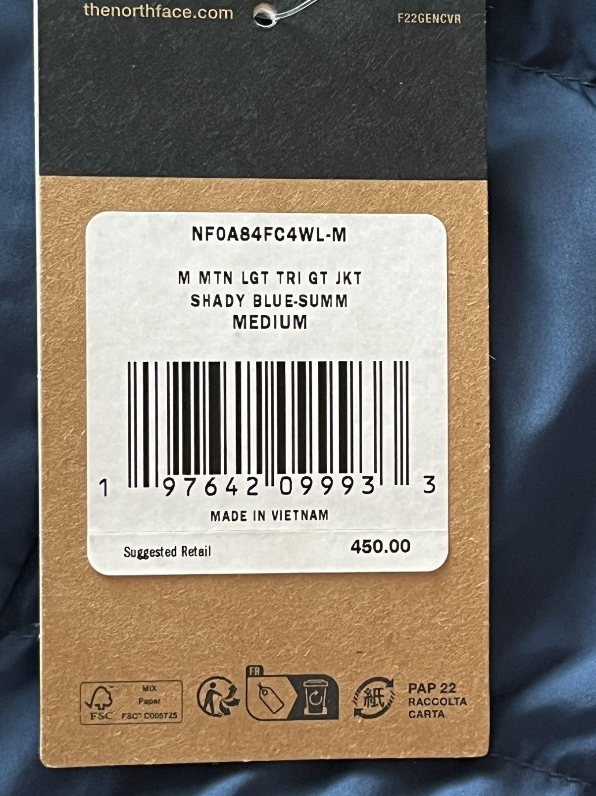 The North Face THE NORTH FACE Mountain Triclimate® Jacket Blue Men Size M Size US M / EU 48-50 / 2 - 16 Thumbnail