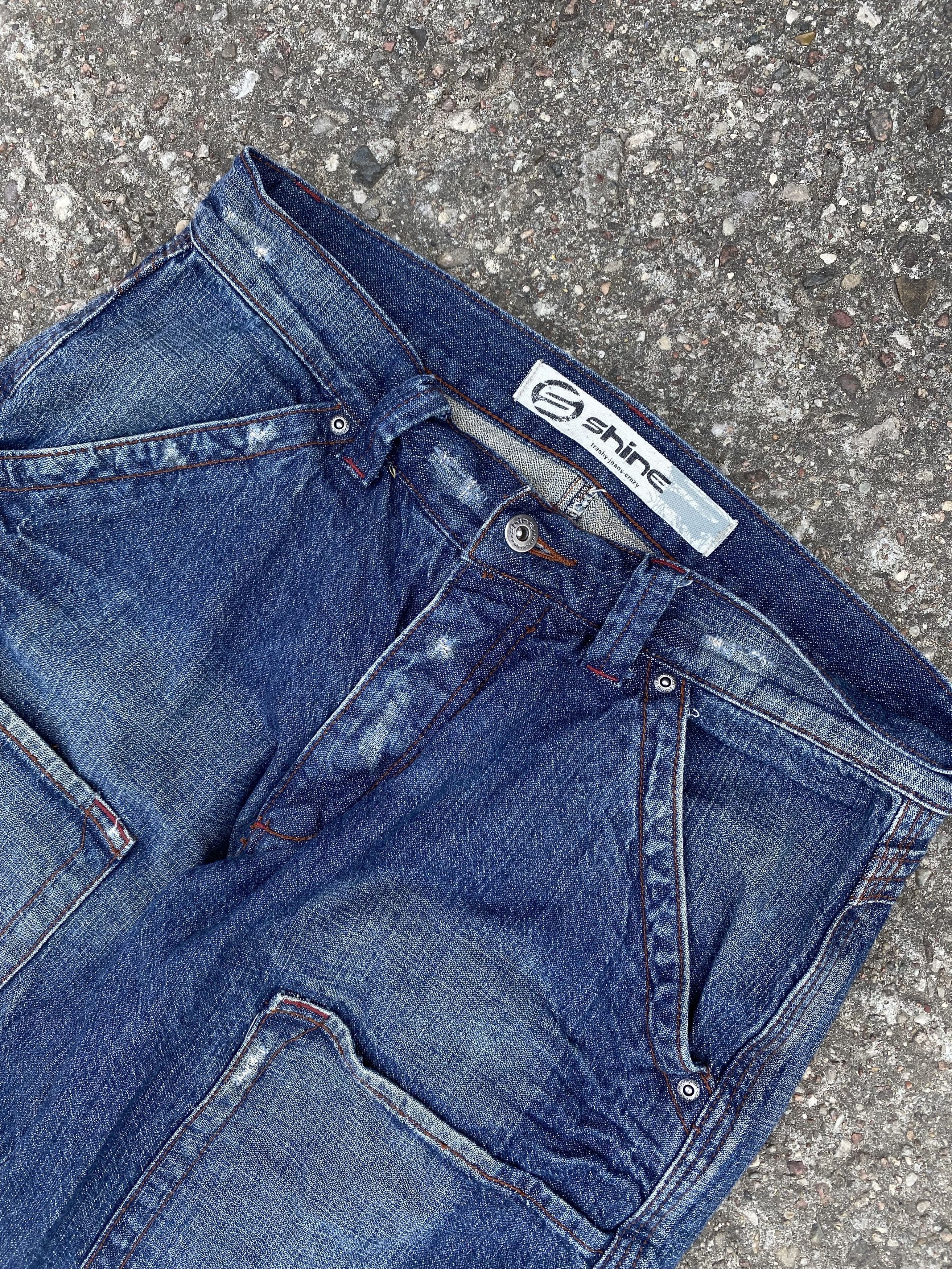Rap Tees × Vintage Vintage Denim Pocket Shorts Y2K Size US 33 - 3 Thumbnail