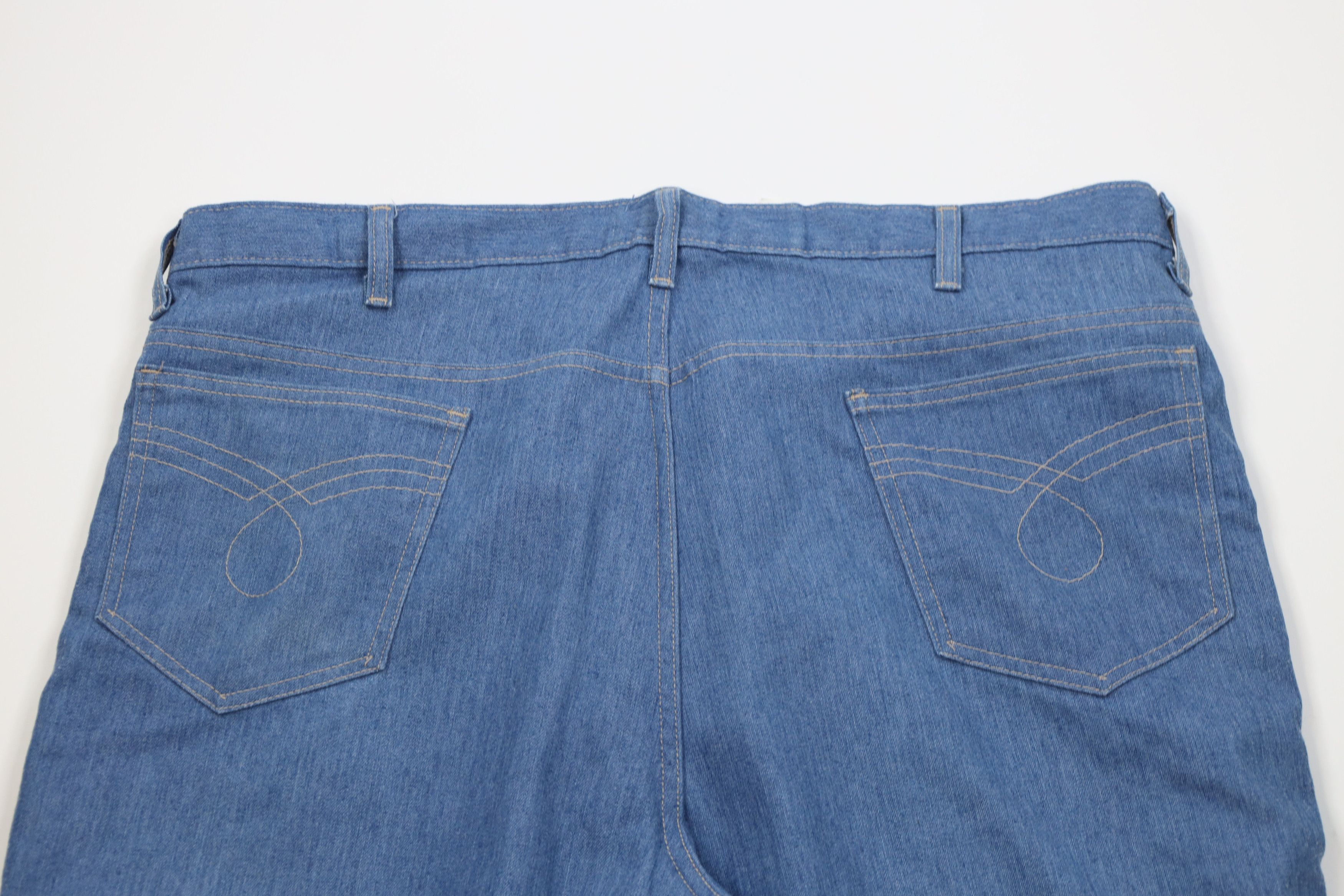 Vintage Vintage 90s Streetwear Flared Wide Leg Denim Jeans Blue Size US 42 / EU 58 - 12 Thumbnail
