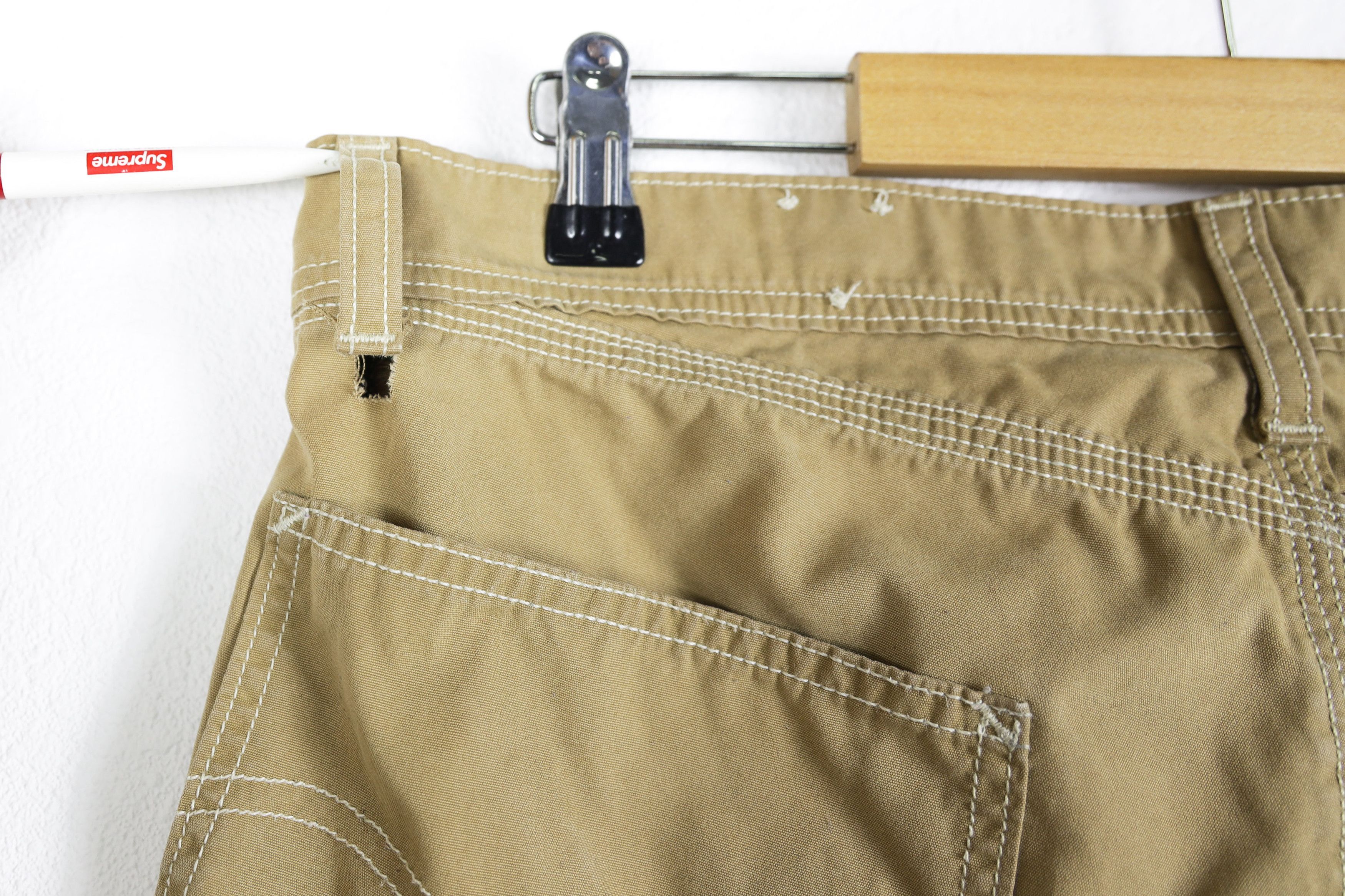 Levi's × Levi's Vintage Clothing Levis Beige Work Single Knee Carpenter Pants Trousers Size US 32 / EU 48 - 14 Thumbnail