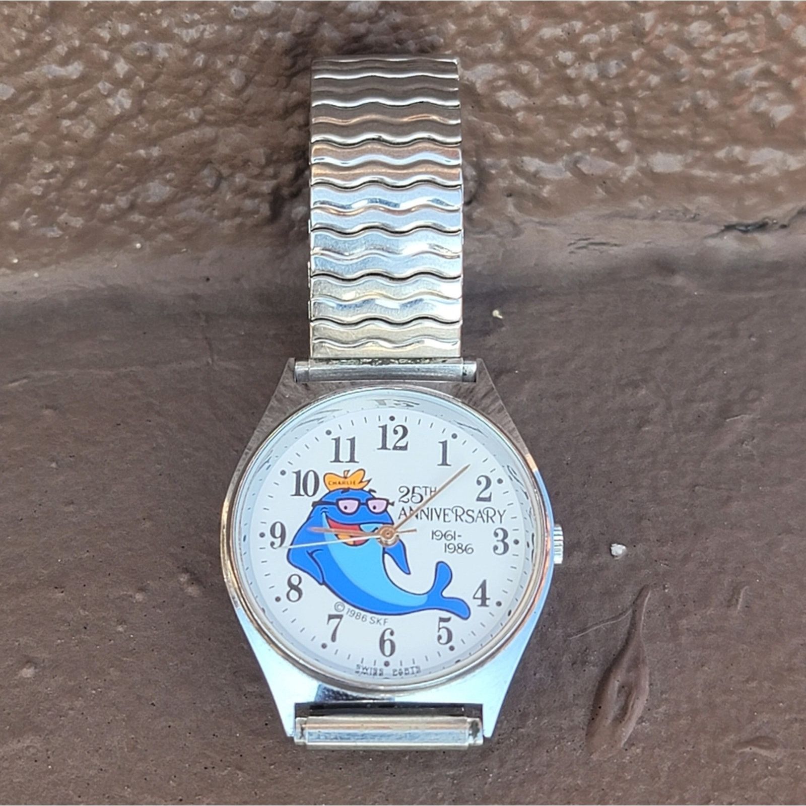 Vtg 1986 Starkist Charlie Tuna 25th Anniversary Watch