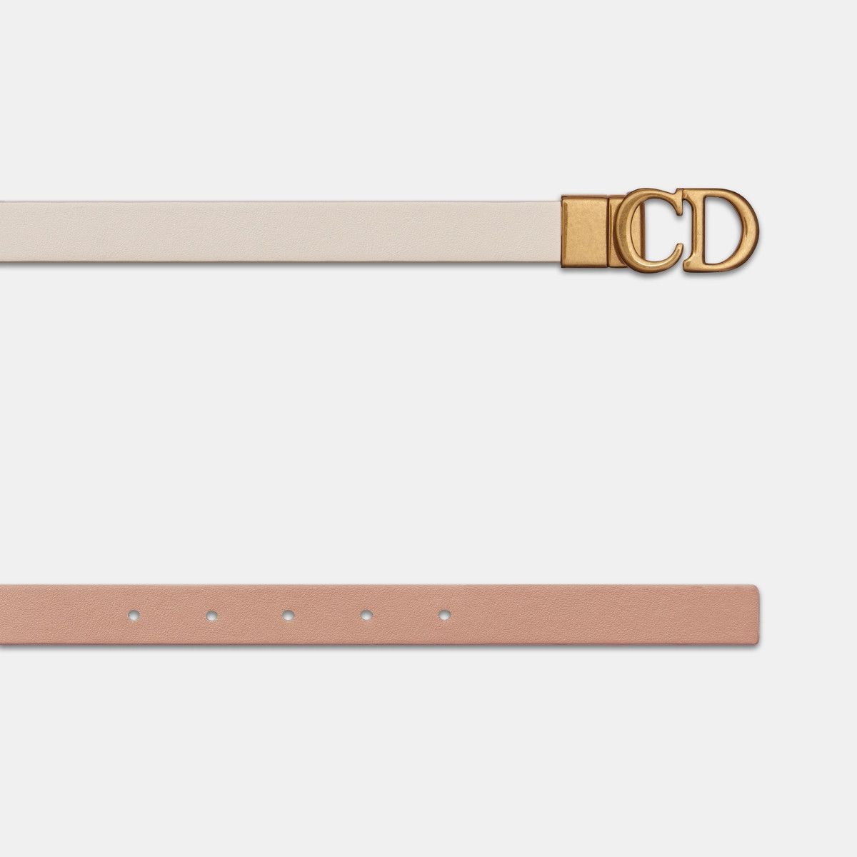 Dior o1bcso1str0126 Size:OS/Reversible Saddle Belt in White Beige Size ONE SIZE - 3 Thumbnail