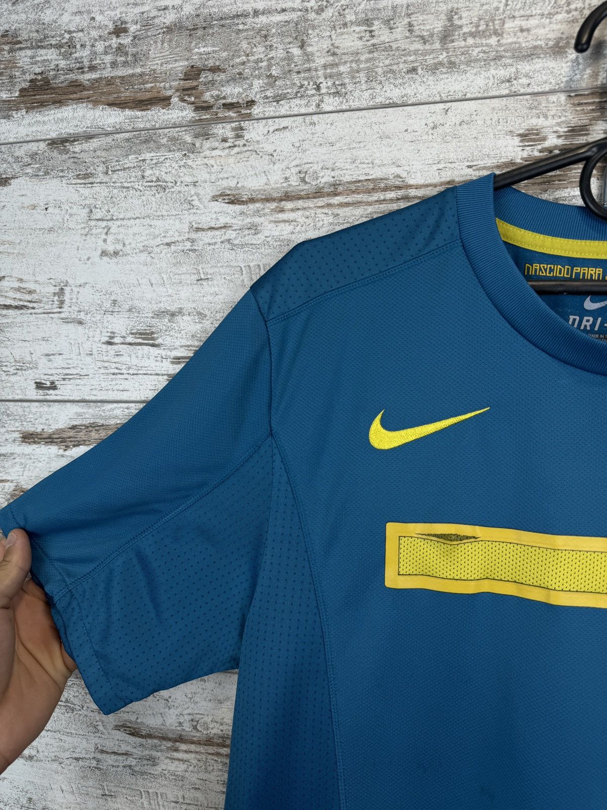 Nike Mens Vintage Nike Brasil CBF T-shirt soccer jersey Size US L / EU 52-54 / 3 - 7 Thumbnail