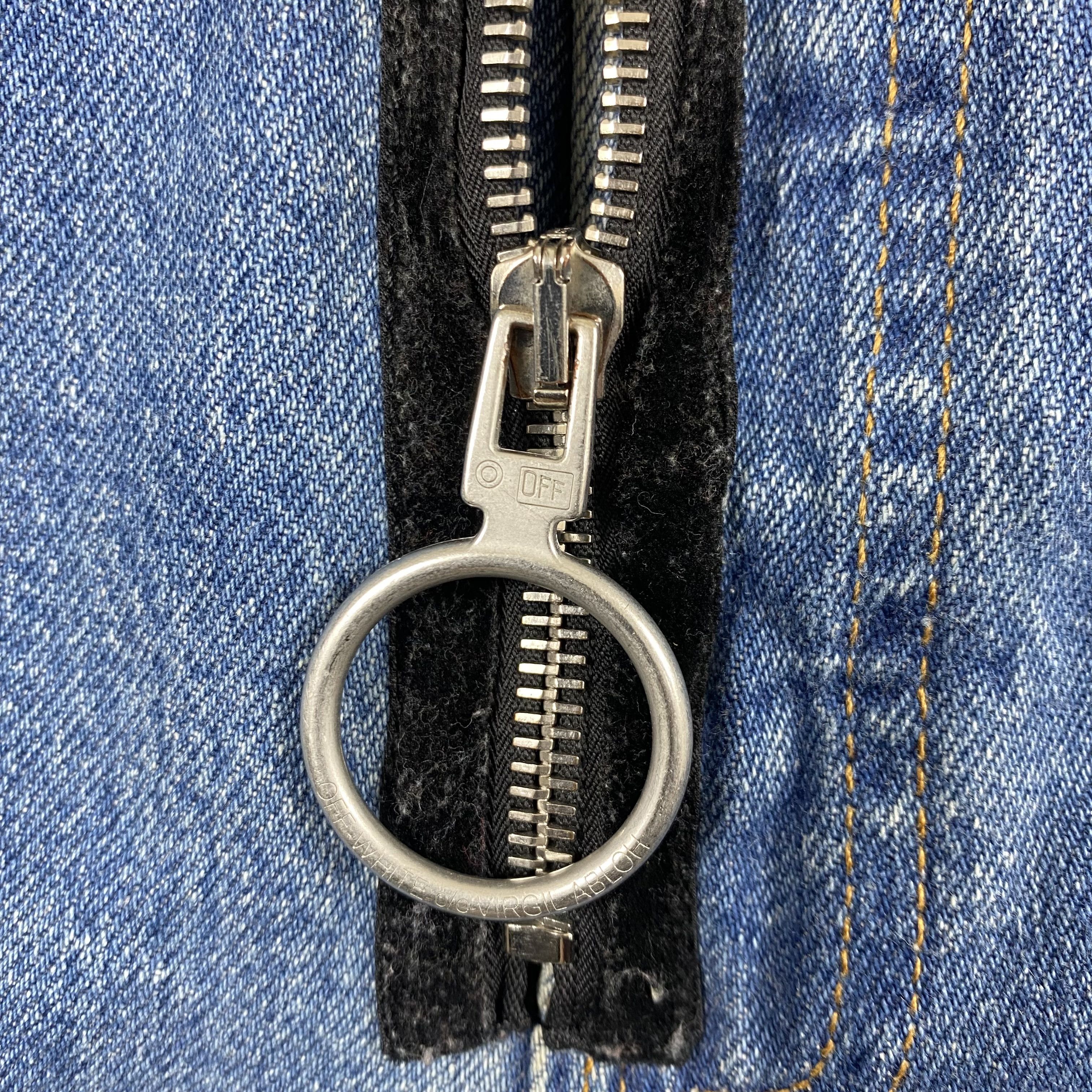 Levi's × Off-White × Virgil Abloh Distressed Blue Vintage Levi's 501 x Off White 29x24-JN3942 Size US 29 - 6 Thumbnail