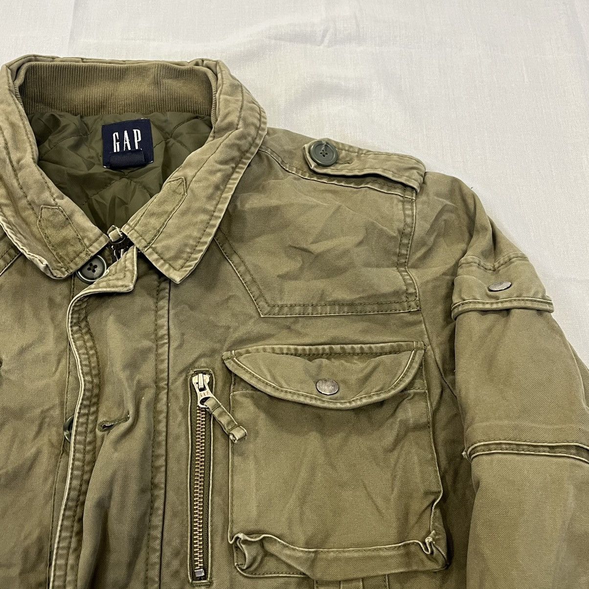Gap Khaki green Gap military jacket multi pockets militaryjacket Size US S / EU 44-46 / 1 - 3 Thumbnail