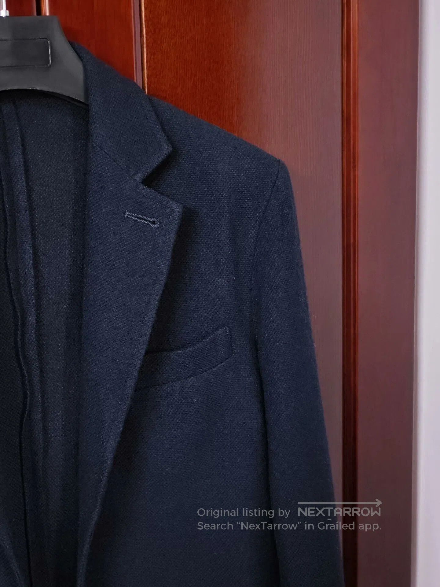 Japanese Brand Casual Unstructured Wool Blend Blazer. Size US M / EU 48-50 / 2 - 2 Thumbnail
